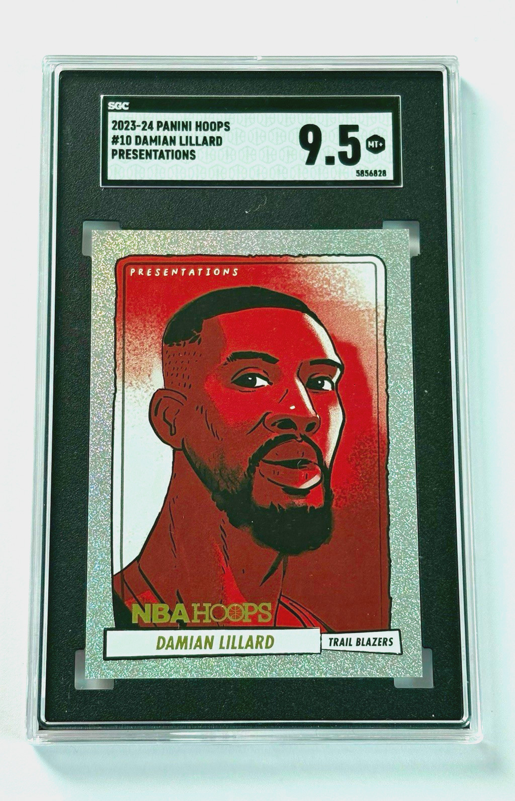 Damian Lillard - Hoops Presentations SSP - 2023-24 Panini Hoops - SGC 9.5 