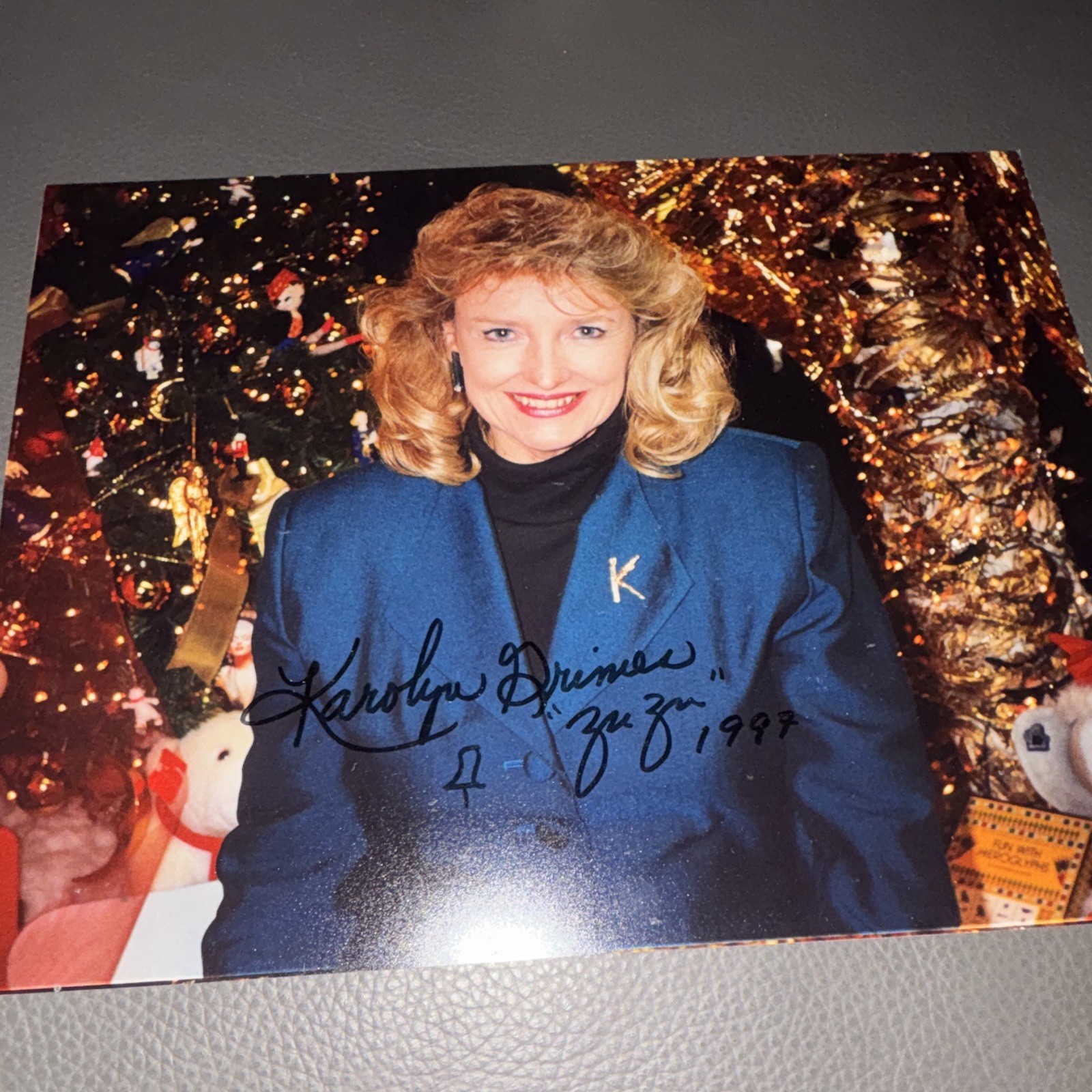 Karolyn Grimes “Zu Zu” Signed Original Photo Autograph 1997