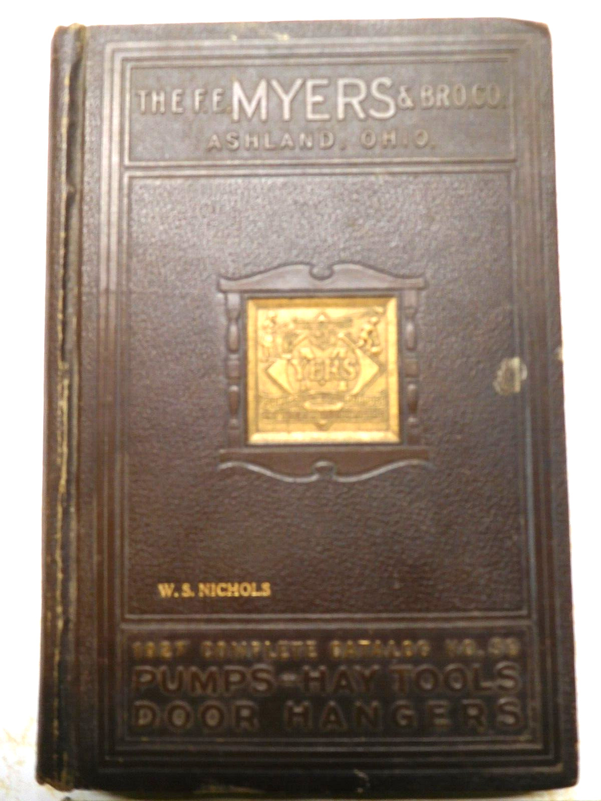 Scarce Vint 1927 Embossed FE Myers & Bro. Pumps, Hay Tools, Door Hangers Catalog