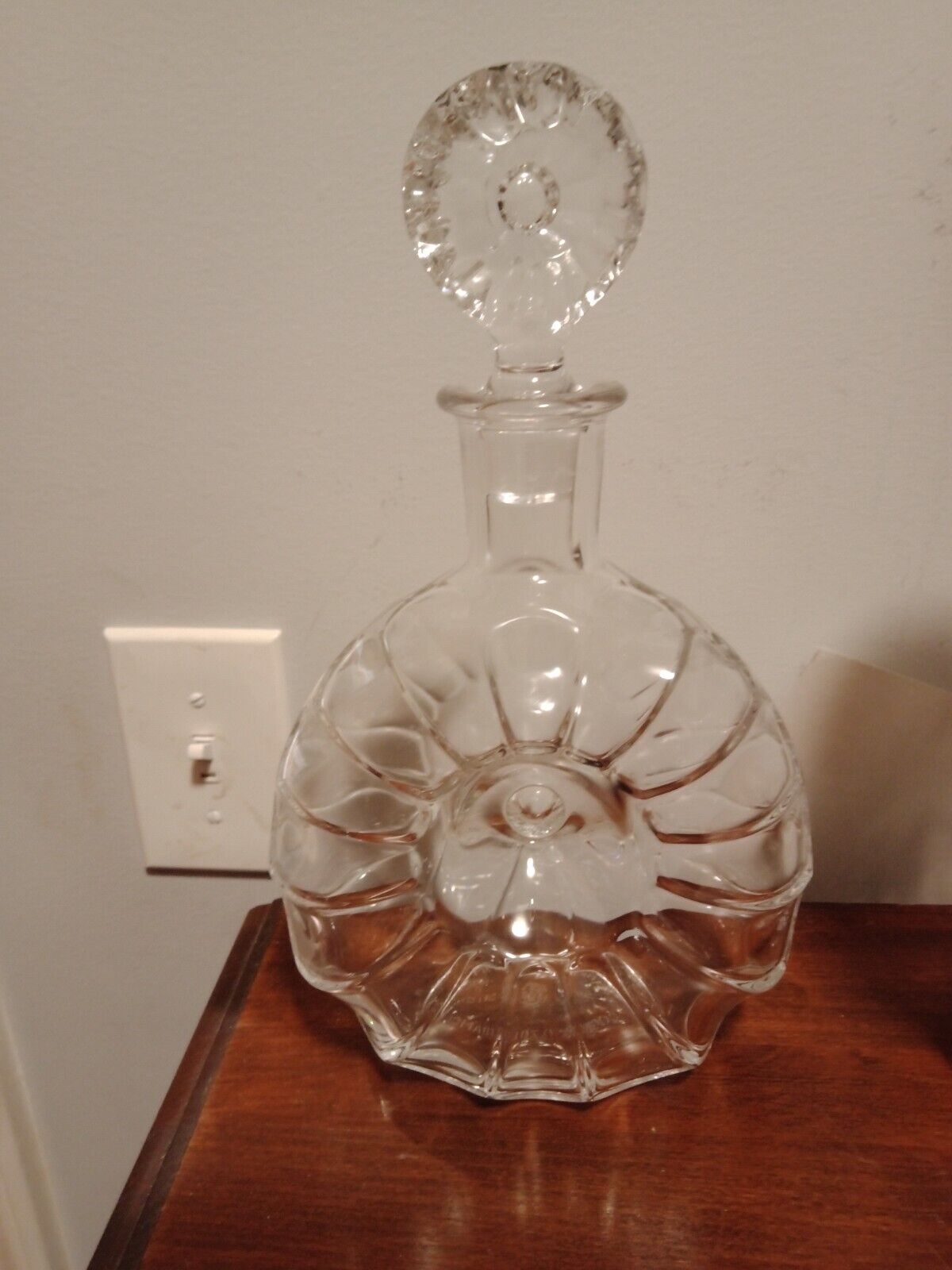 REMY MARTIN EXCELLENCE COGNAC BACCARAT CRYSTAL EMPTY  BOTTLE WITH STOPPER