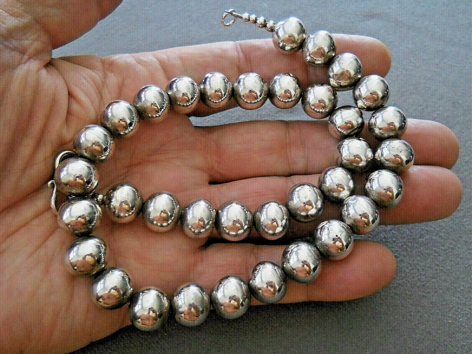 Southwest Navajo Pearls Sterling Silver 1/2\