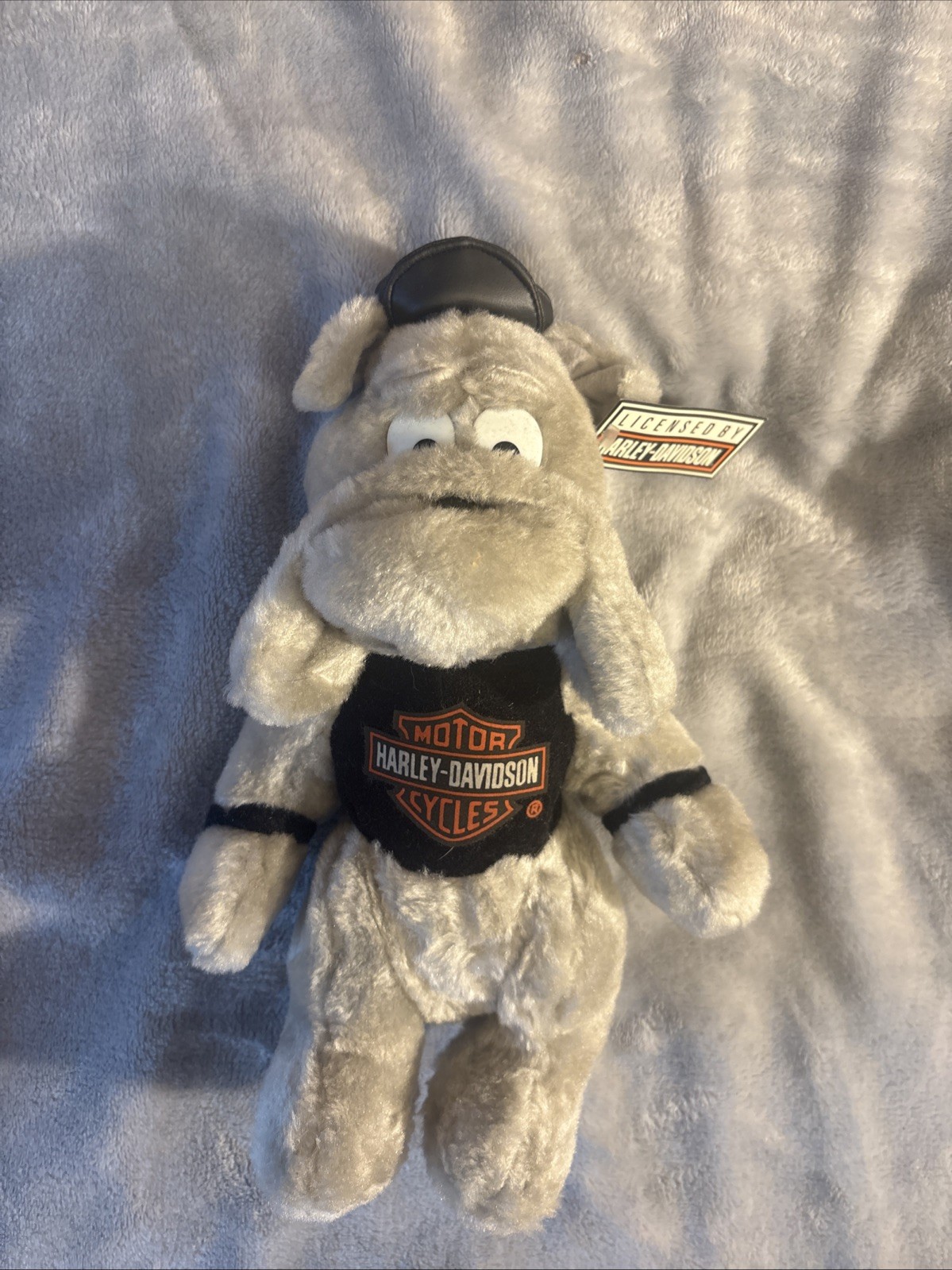 VTG 1993 Harley Davidson Biker Bulldog Plush Play By Play Toy Stuffed Dog NWT