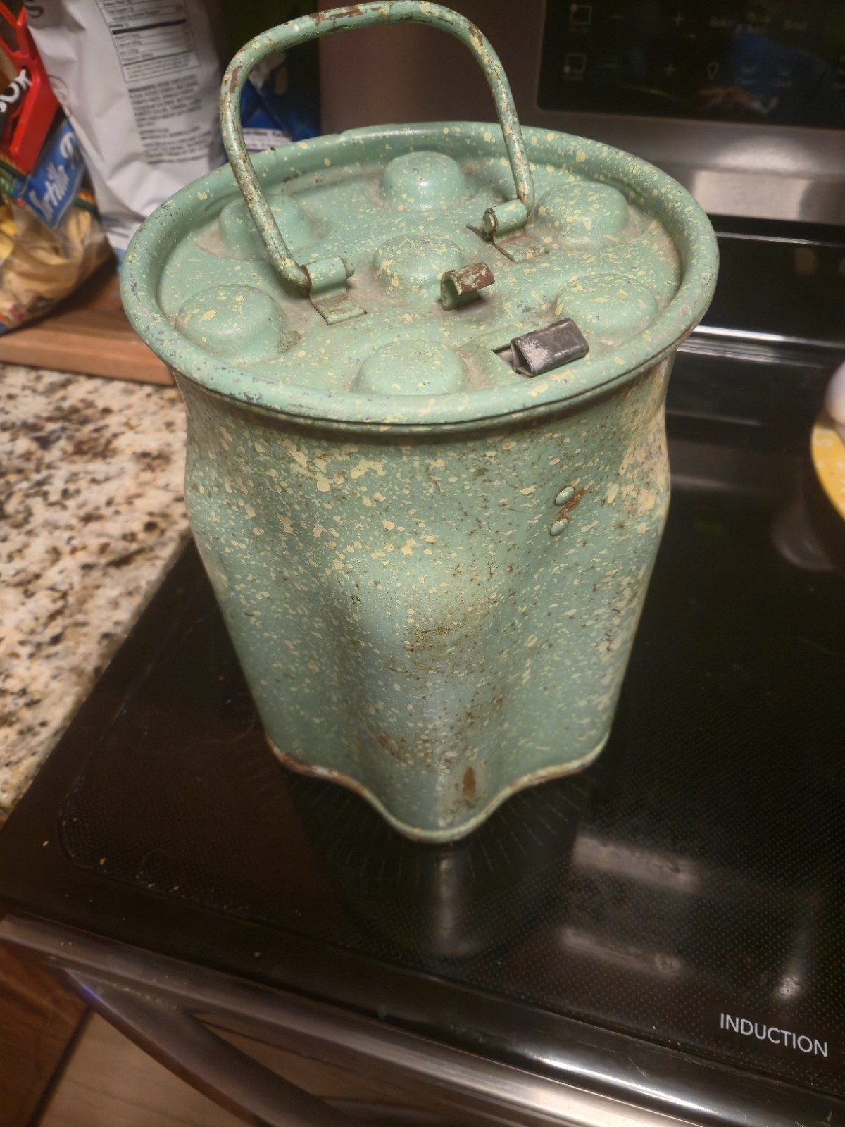 Polar Pack 7 Glass Bottle Cooler From The 1920s, Vintage, Collectible, Green