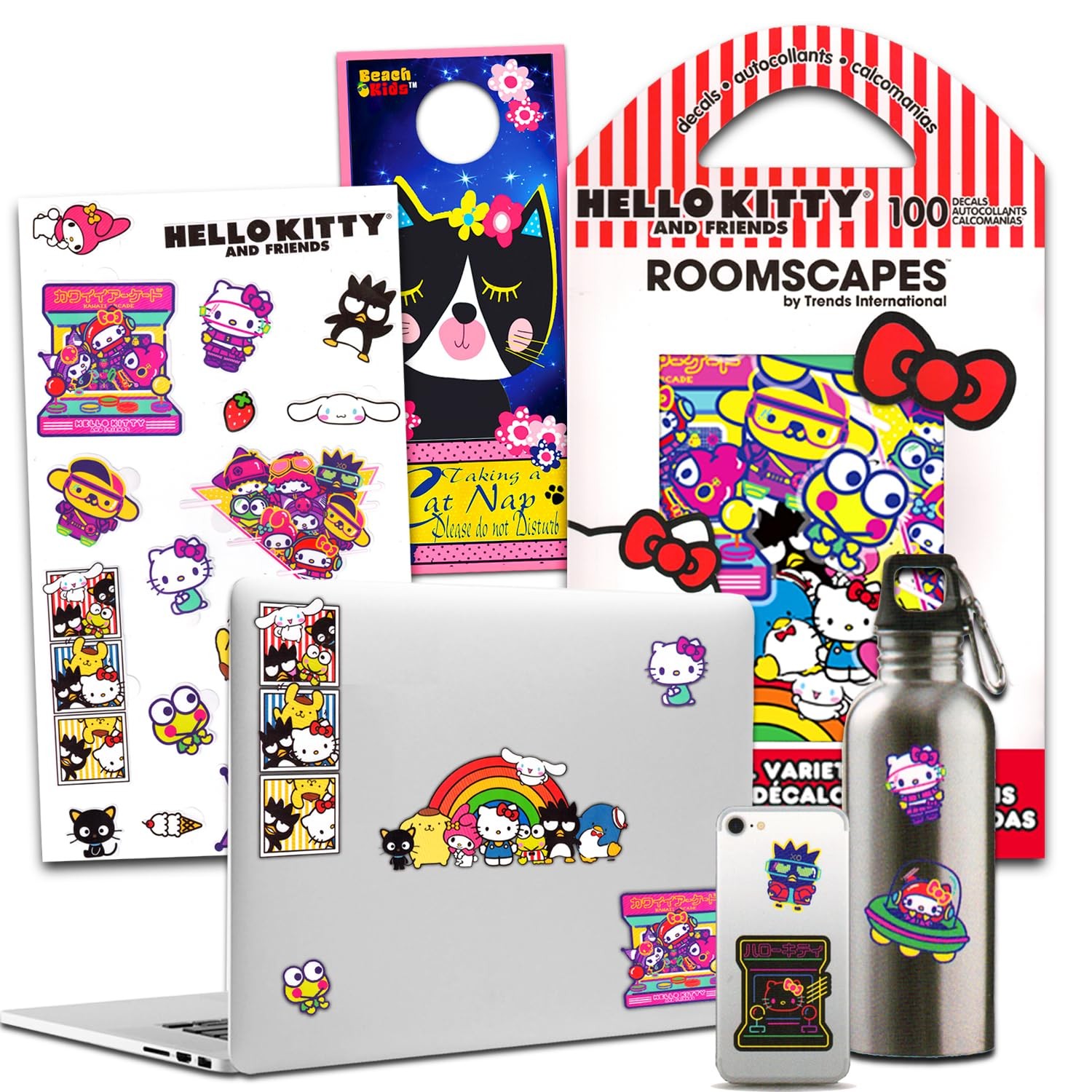 Hello Kitty Sanrio Sticker Decal Pack 100 Assorted