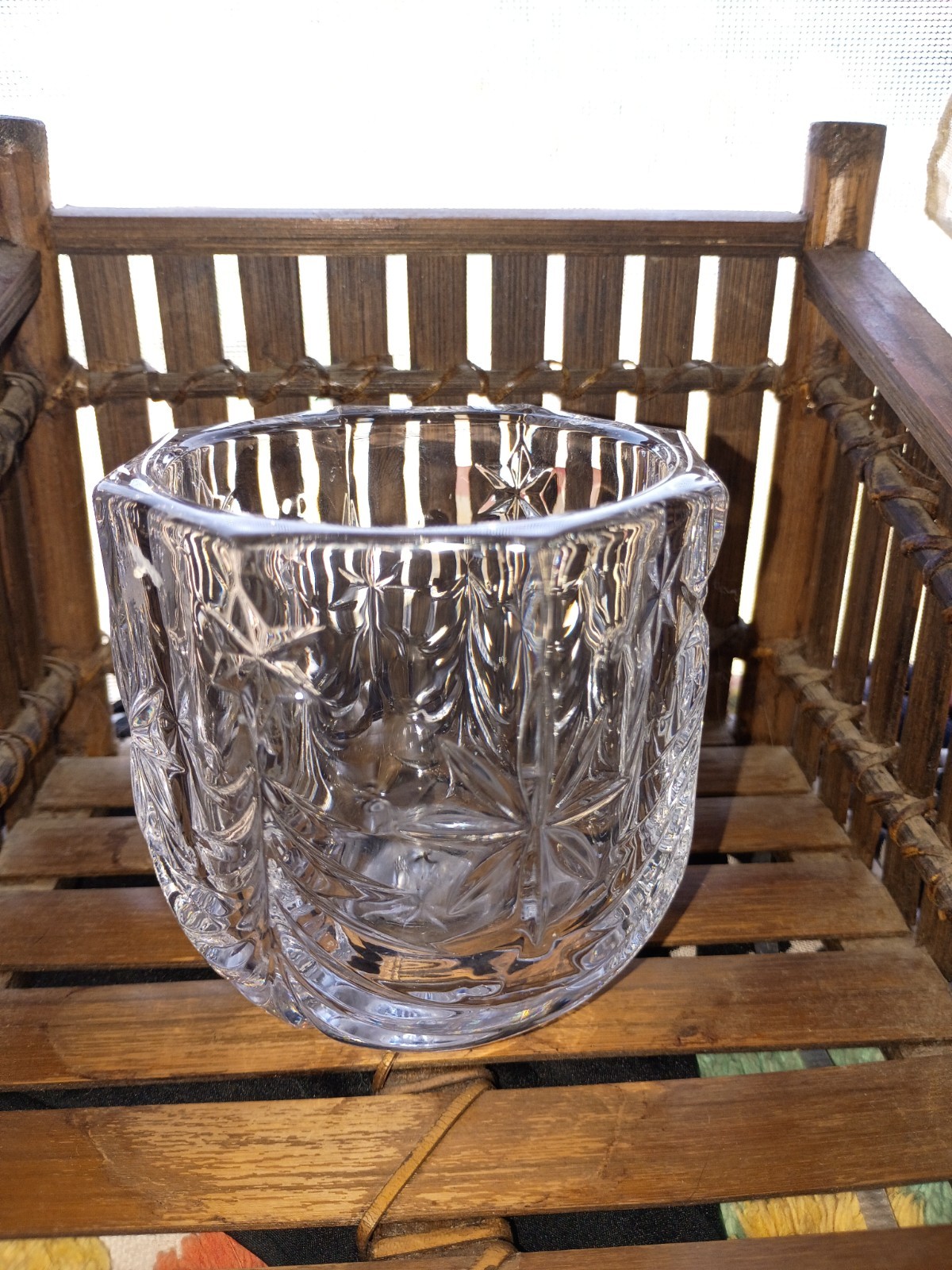 Celebrations MIKASA Christmas Night Collection Crystal Votive Candleholder 3 1/2