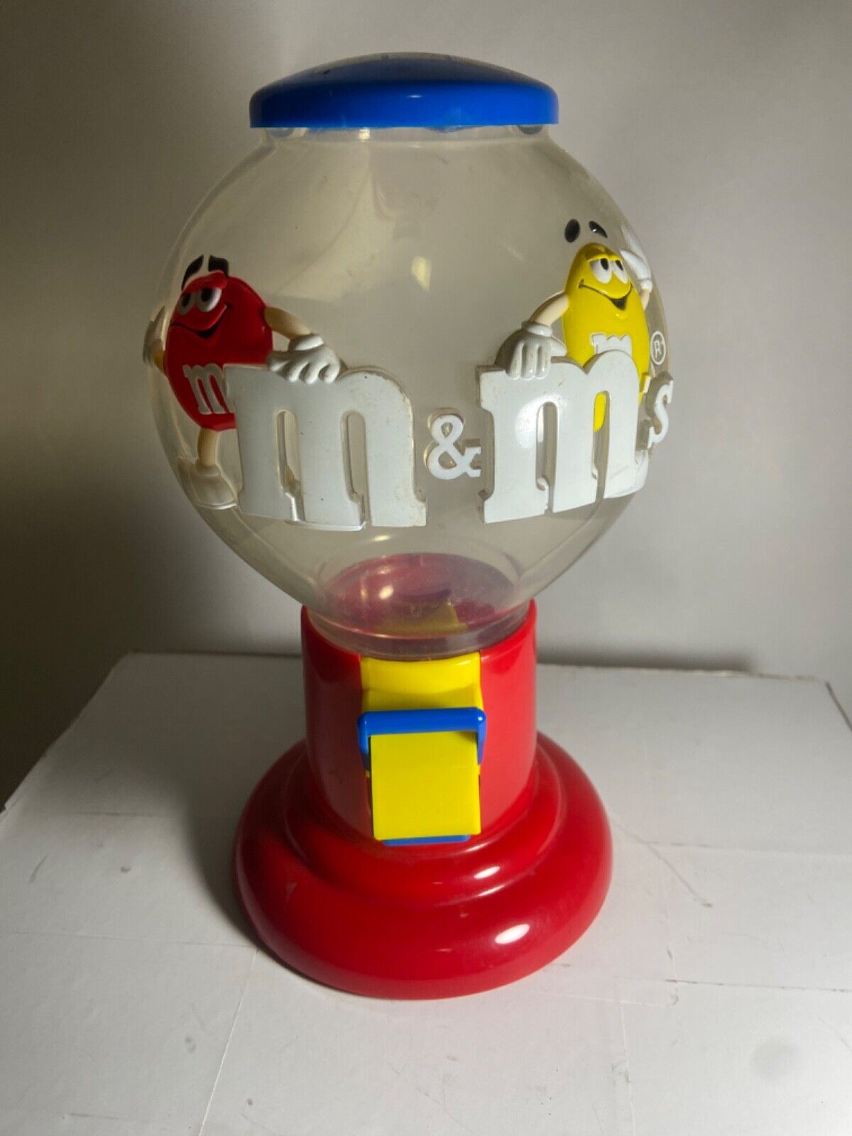 Rare Vintage M&M’s Candy Dispenser Plastic Pre Owned & Works Old School Style