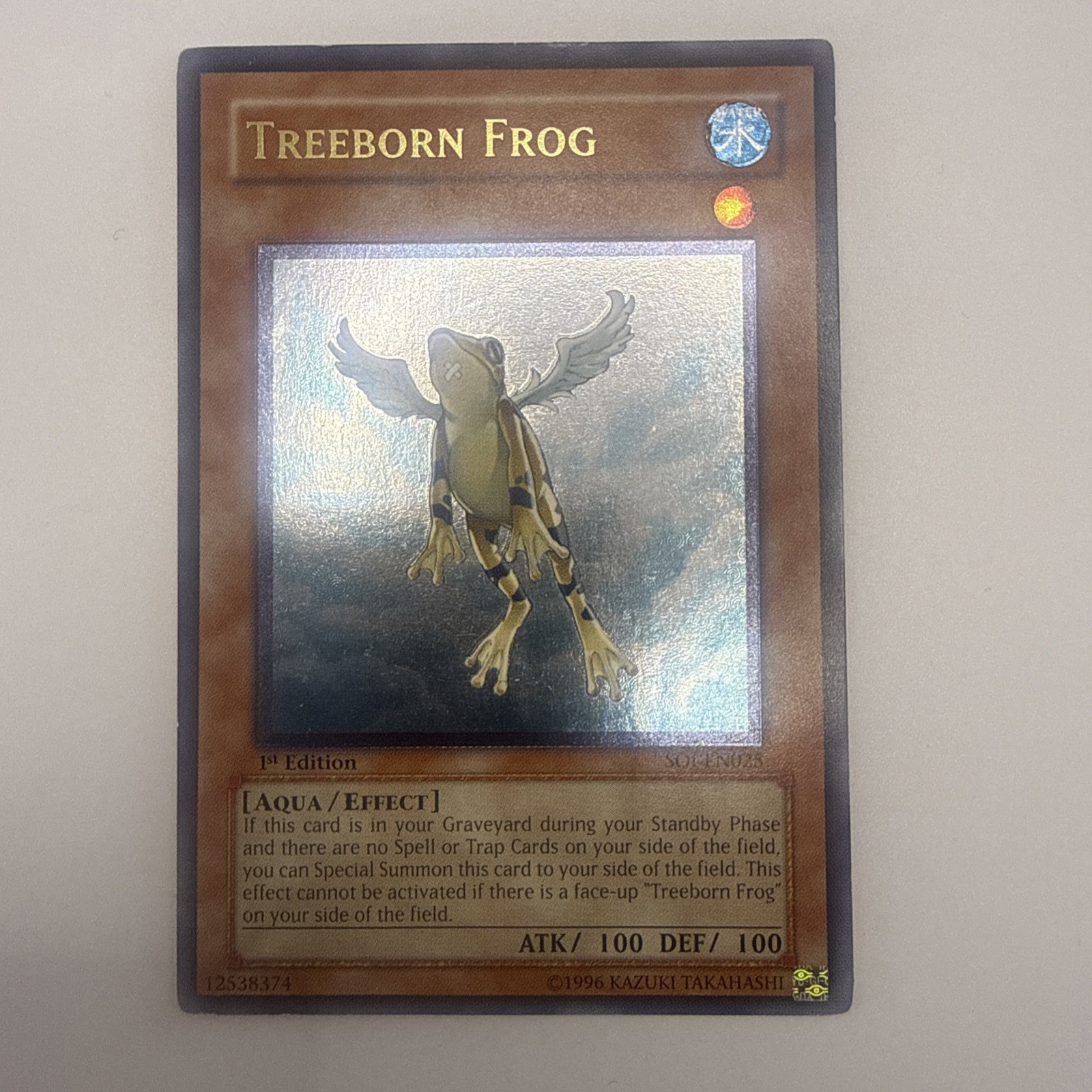 Treeborn Frog soi-en025 1st Edition Ultimate Rare Yu-Gi-Oh See photos