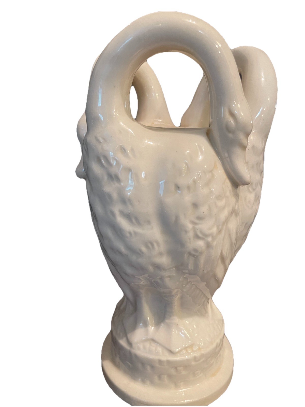 3 Swan Ceramic Vase Made In Japan