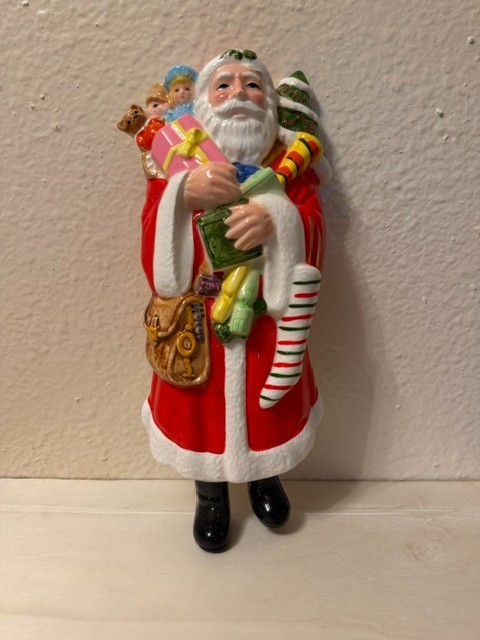 Vintage 1976 A Company Of Friends Ceramic Santa Hanging Wall Plaque