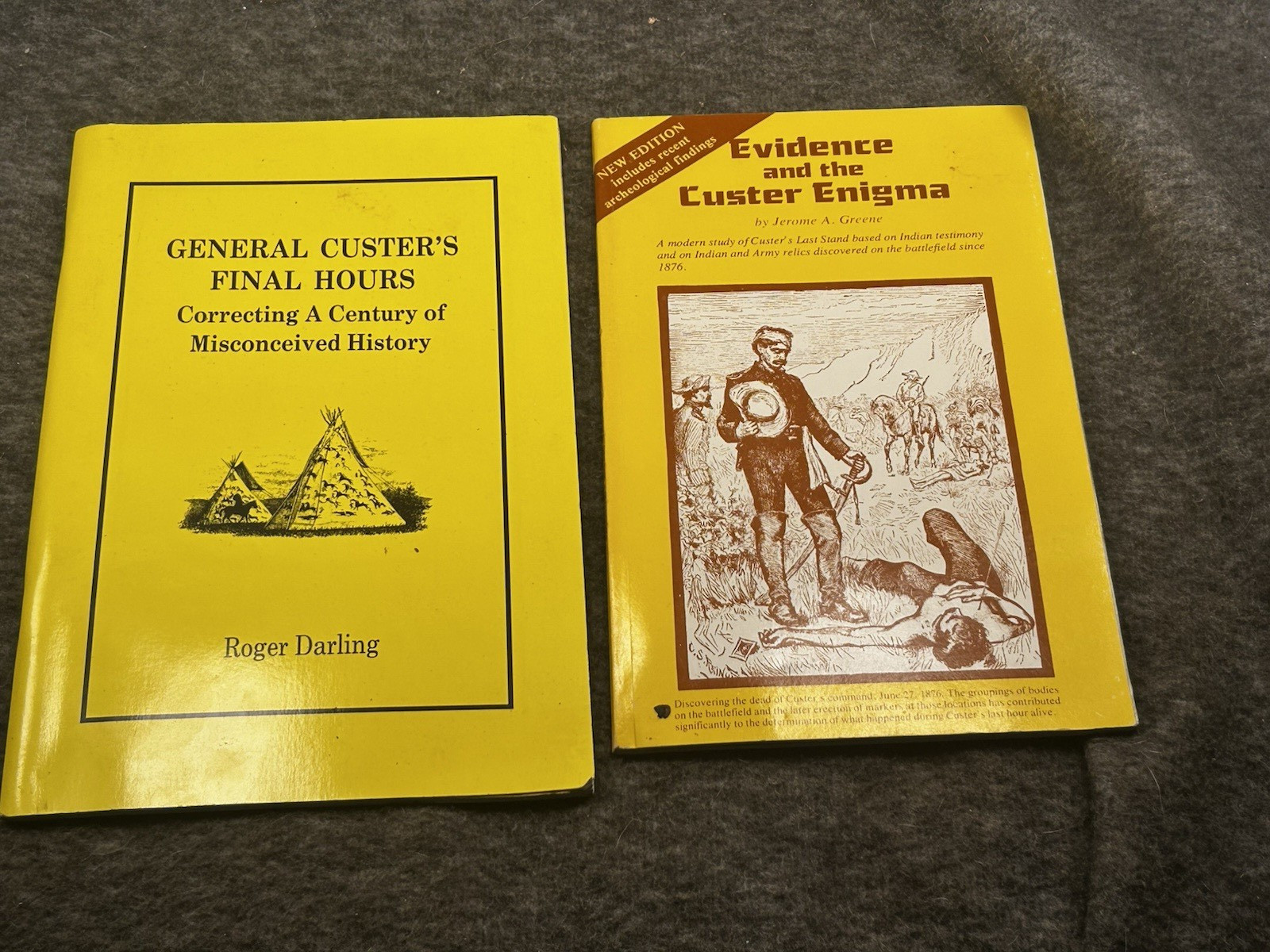 Custer Little Big Horn Books Lot Evidence Custer Enigma & Custer\'s Final Hours