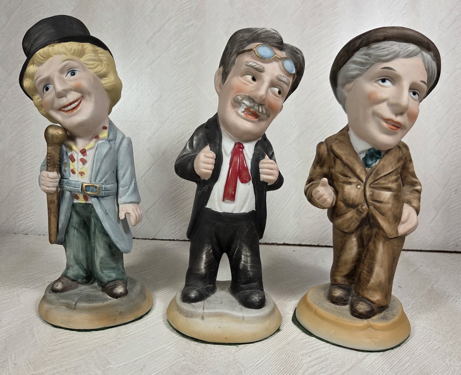 Vintage Marx Brothers Royal Crown Porcelain Figurines Groucho, Harpo, Chico