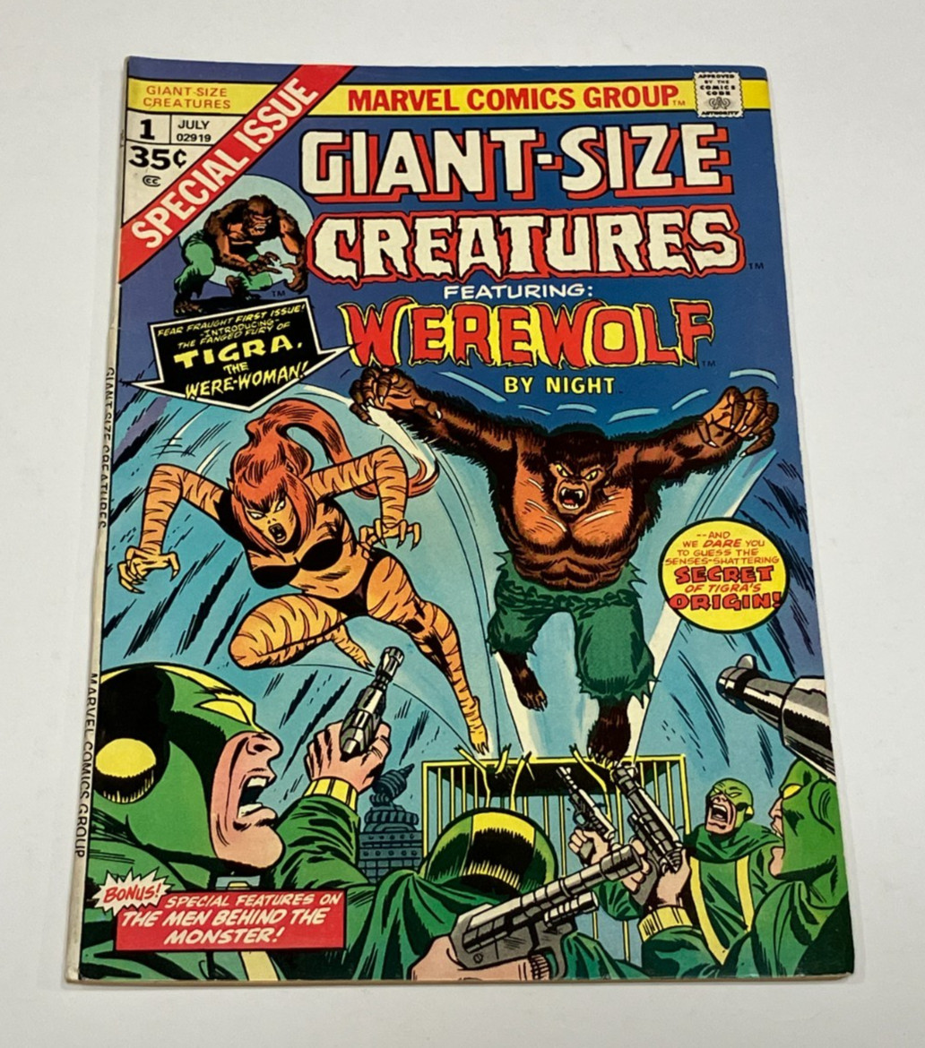Giant-Size Creatures featuring Werewolf by Night #1 (Marvel comics, 1974)
