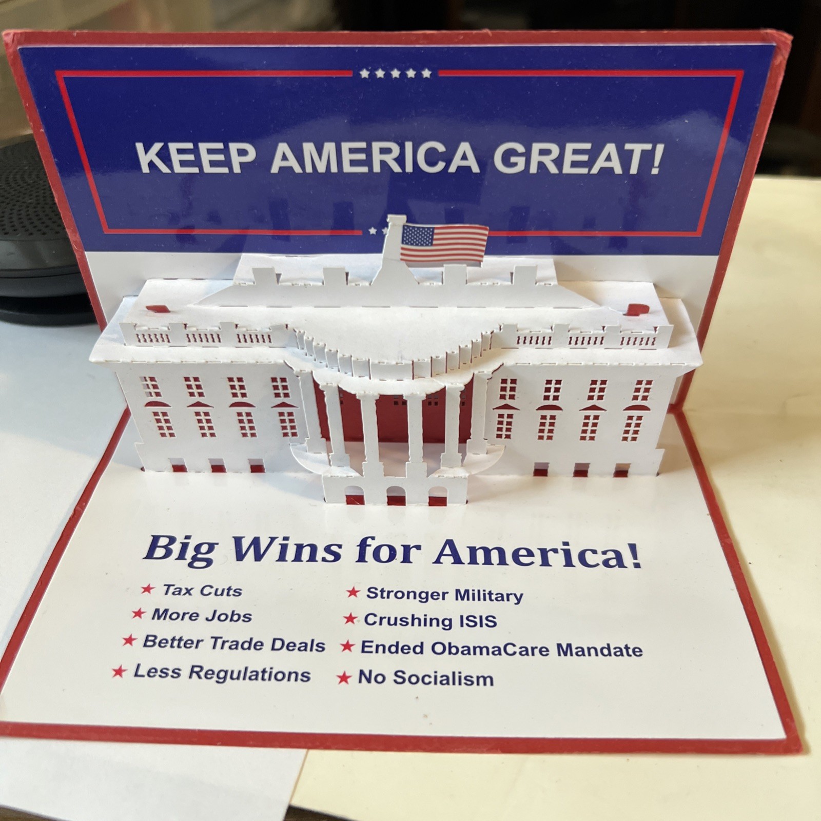 TRUMP Official RNC White House 3D Pop-Up Origami Premium 2020 