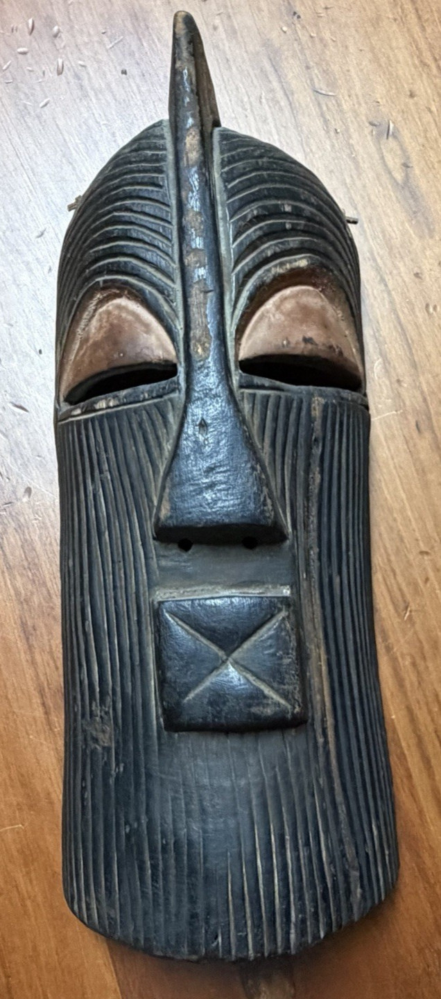 African Songye / Luba Kifwebe Hand Carved Wooden Mask #858