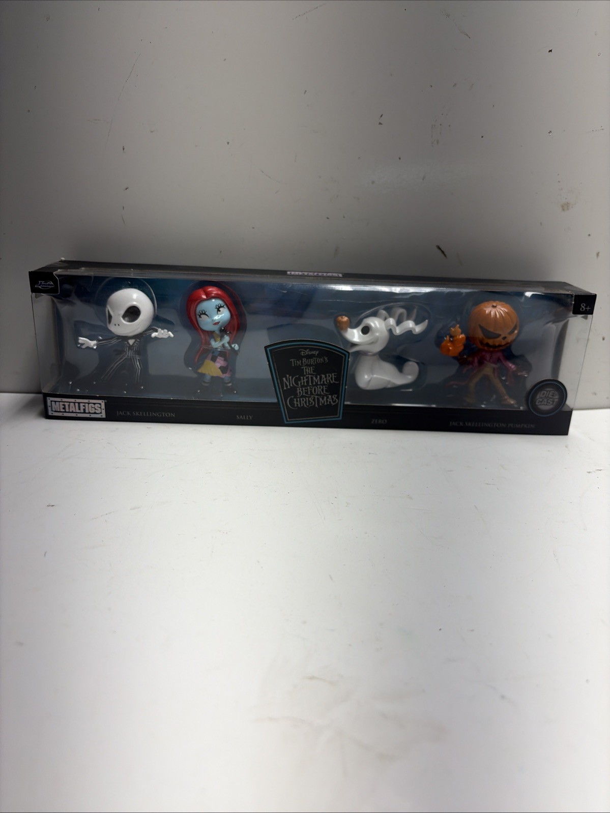 Metalfigs Die-Cast Nightmare Before Christmas 4 pack Jack Sally Zero Pumpkin NEW
