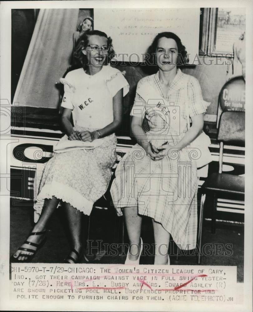 1949 Press Photo The Women\'s Citizen League of Gary Ind