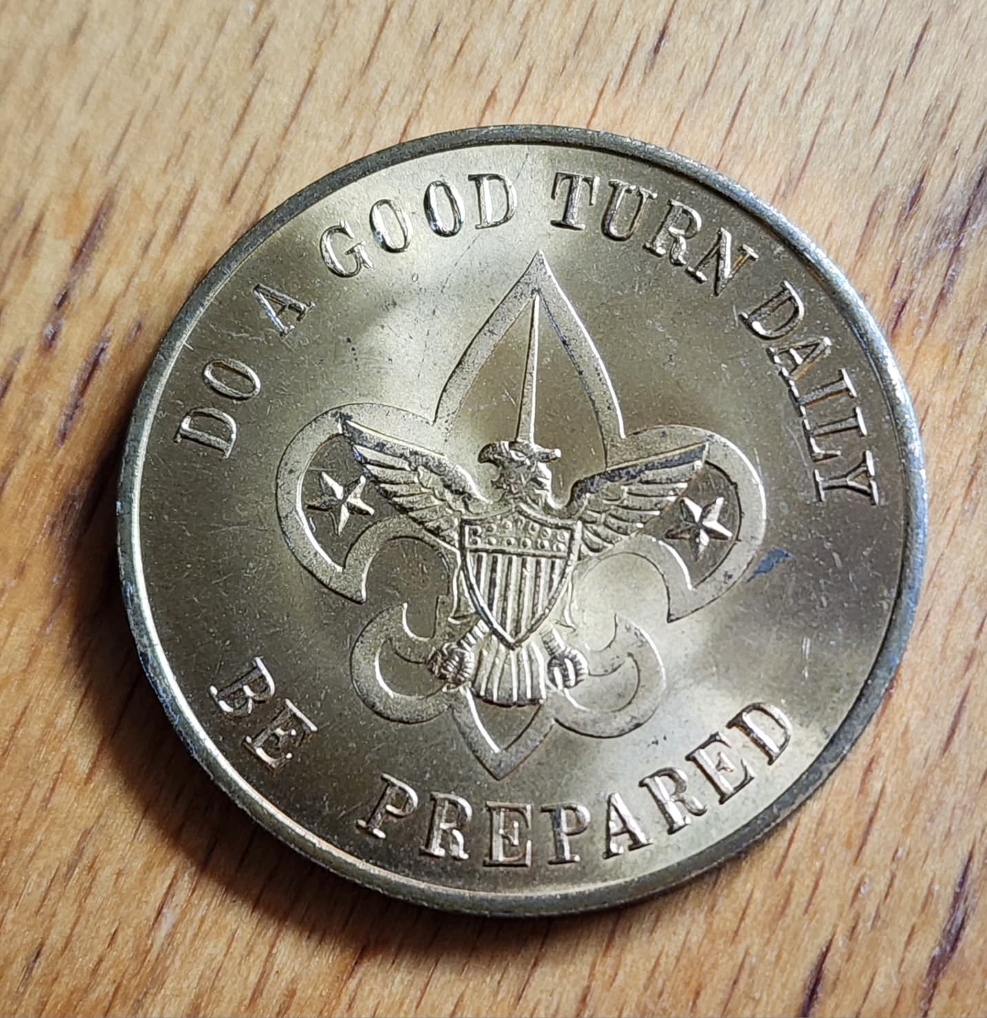 Be Prepared Good Turn Boy Scout BSA Challenge Coin Medallion
