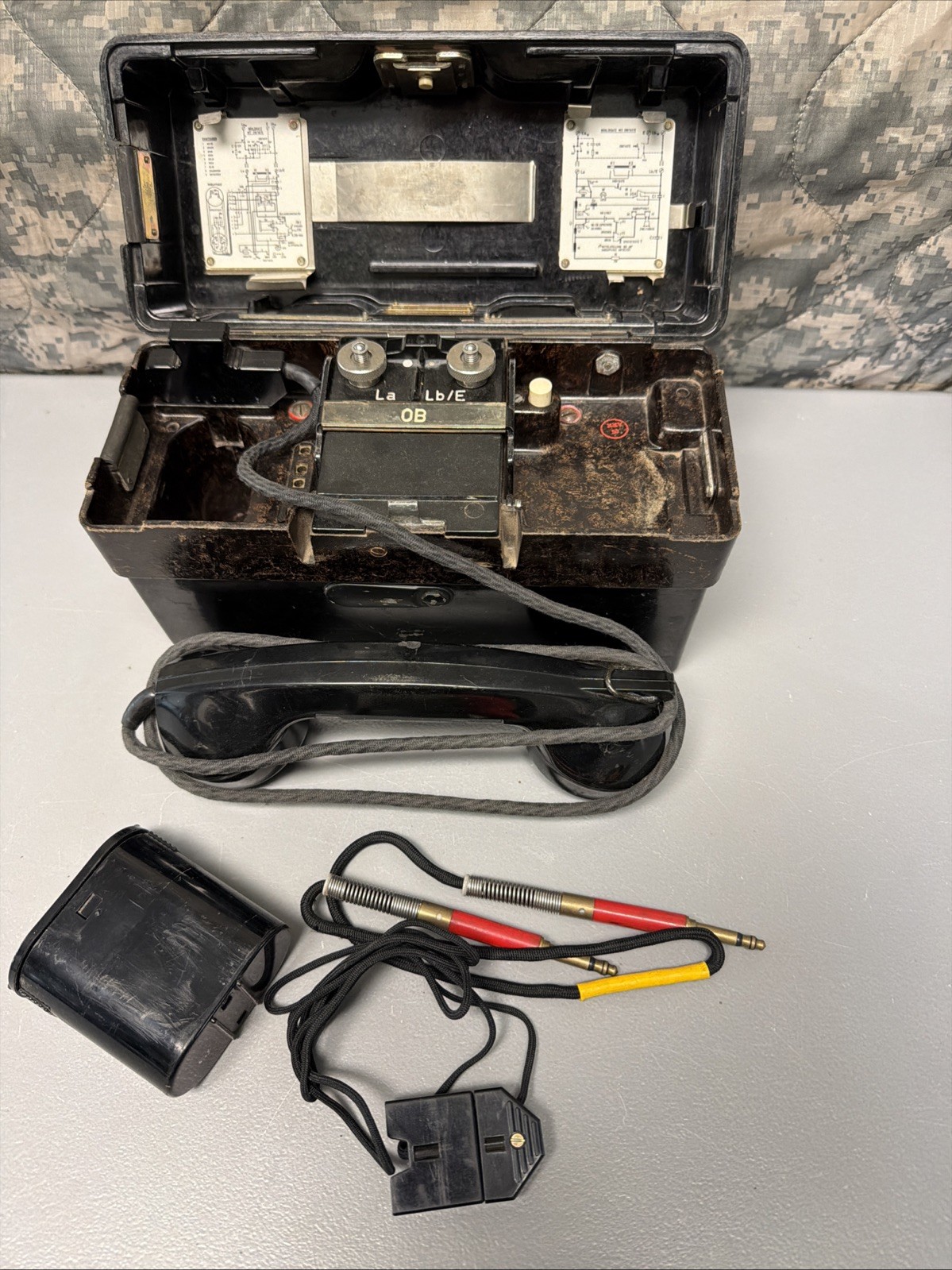 Field Phone German Army Ff Ob/zb Standard Elektrik Lorenz Ag 1988 A-29