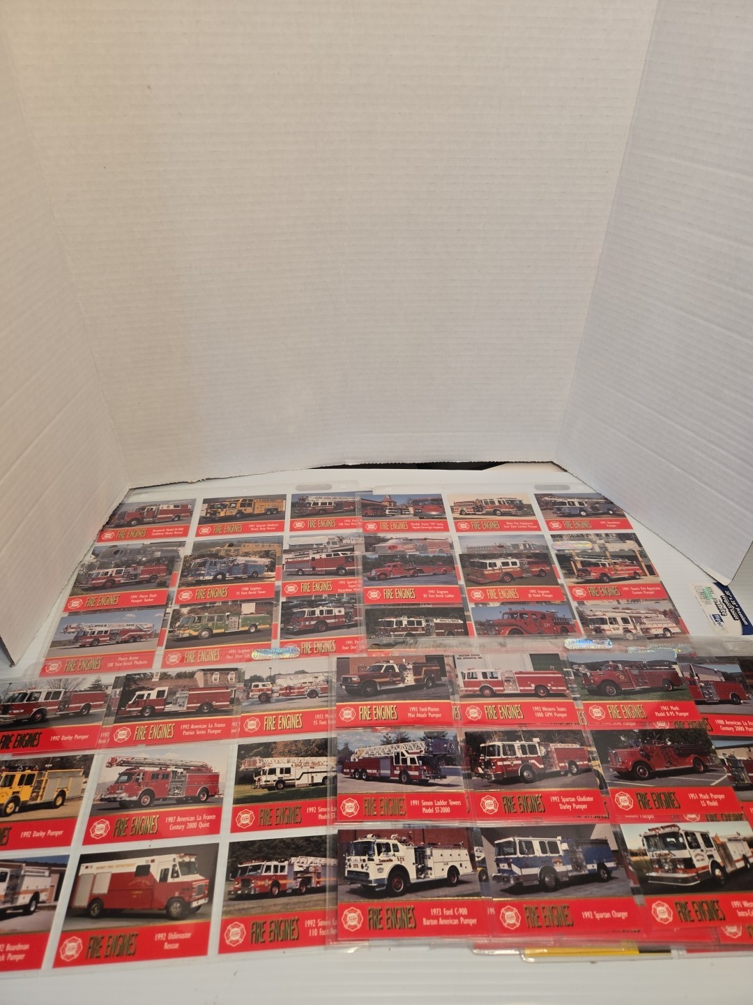 1993 Fire Engines - Series 1 - 100 trading card set by Bon Air Mint Set