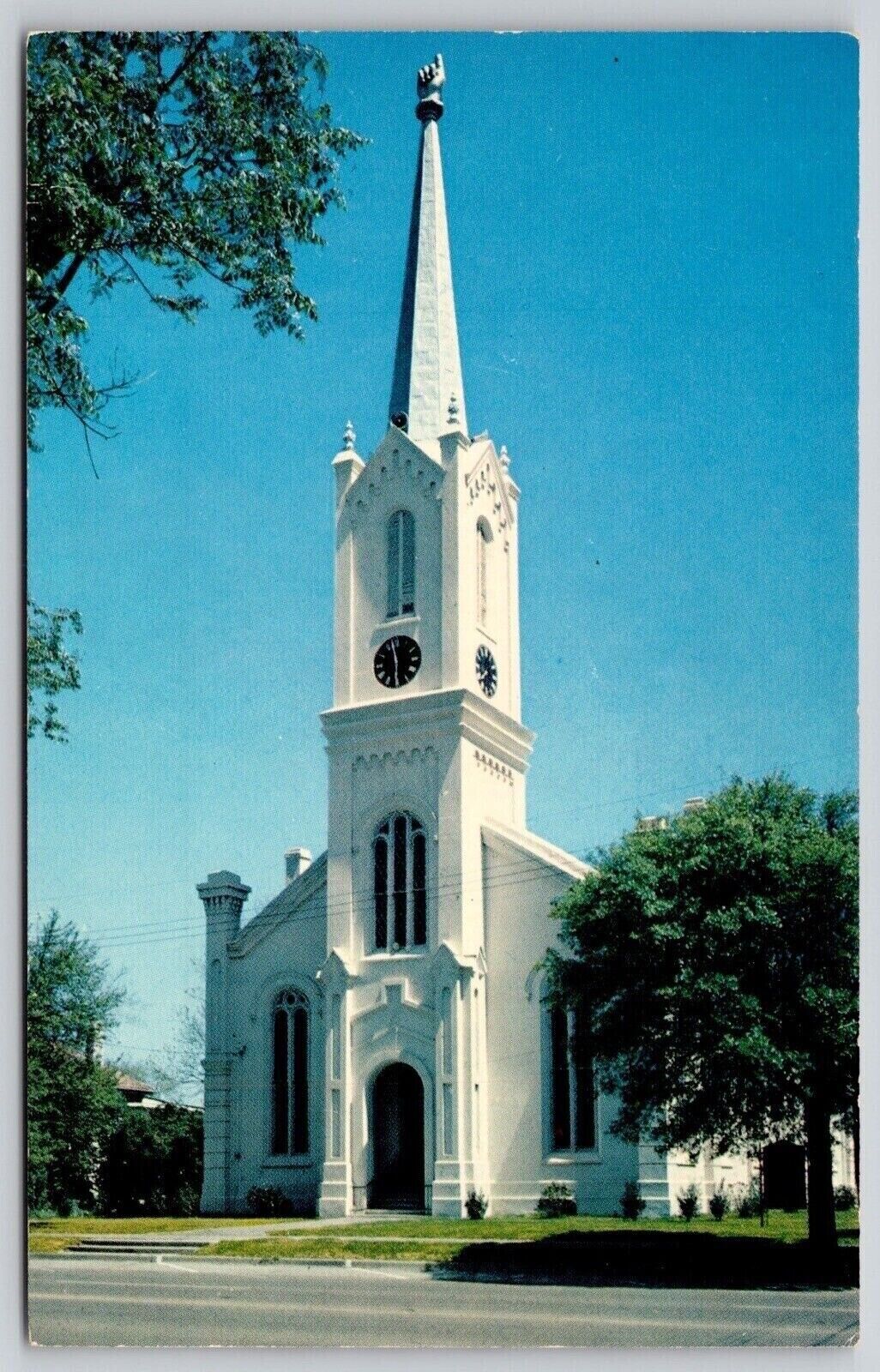 First Presbyterian Church Port Gibson Mississippi Street View VNG UNP Postcard