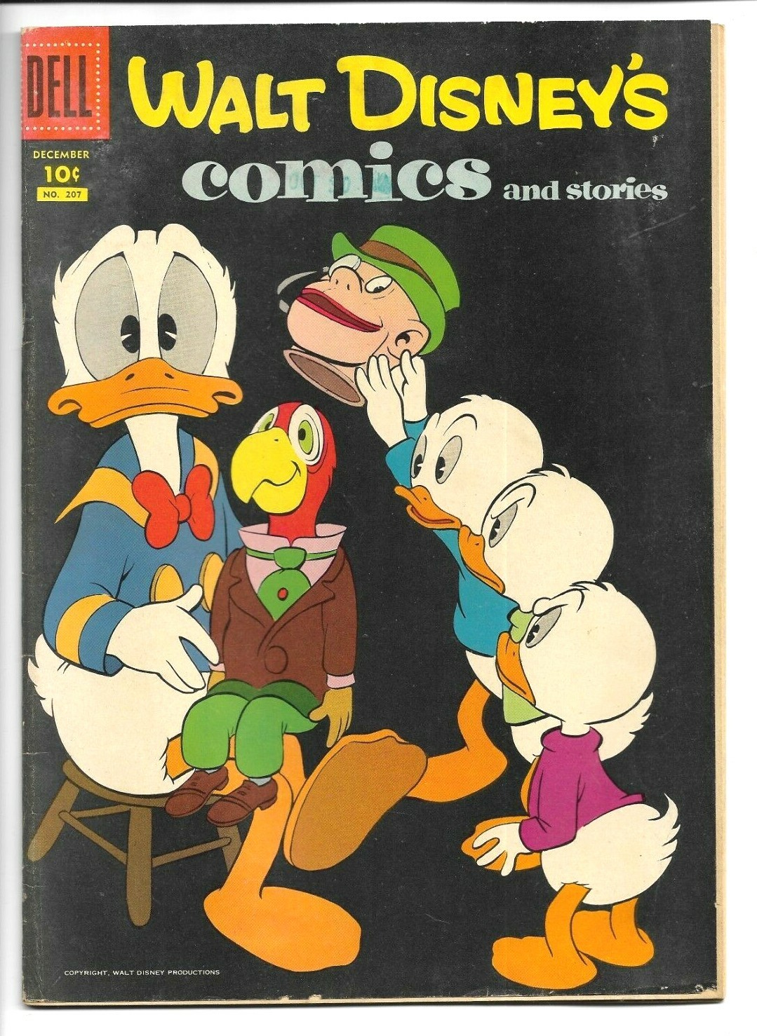 Walt Disney Comics & Stories #207, 1957, Schwinn Jaguar Ad, Carl Barks 9.0 VF/NM