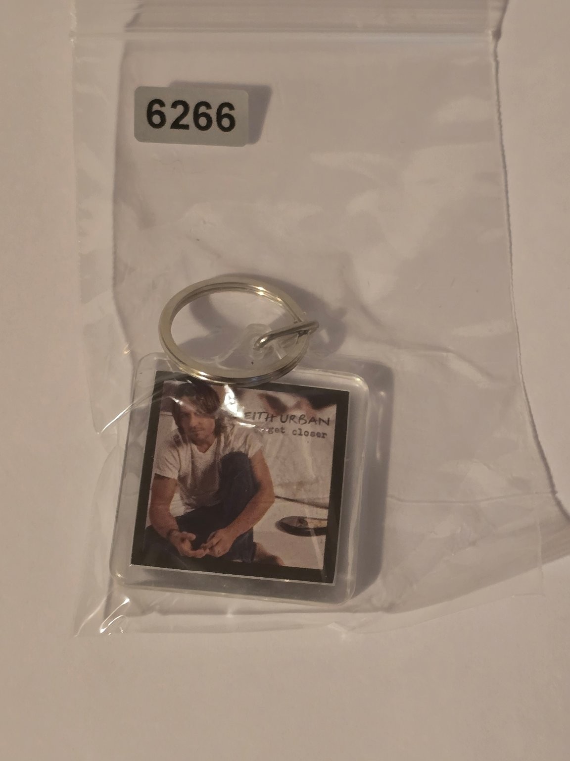 Keith Urban Keychain Get Closer Album Split Ring Plastic