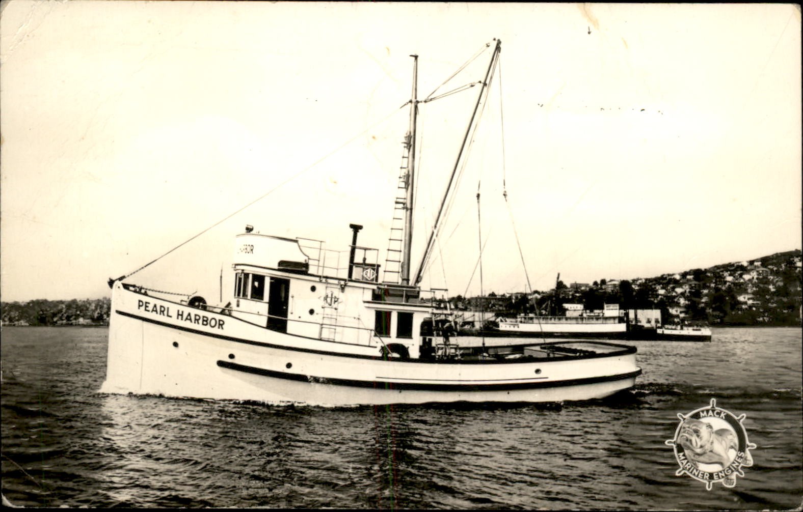 Klawock AK Boat PEARL HARBOR. c1940s Real Photo Vintage Postcard bhn