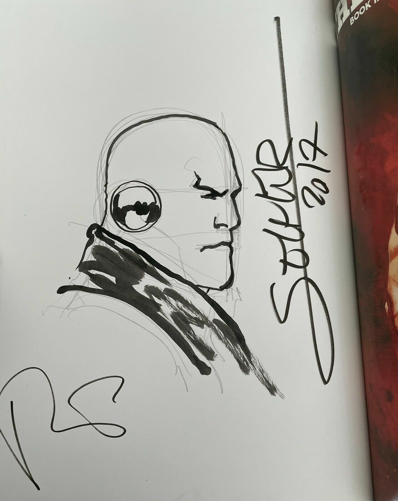 💥 THE METABARON BOOK 1 HC VALENTIN SECHER SIGNED + ORIGINAL SKETCH JODOROWSKY