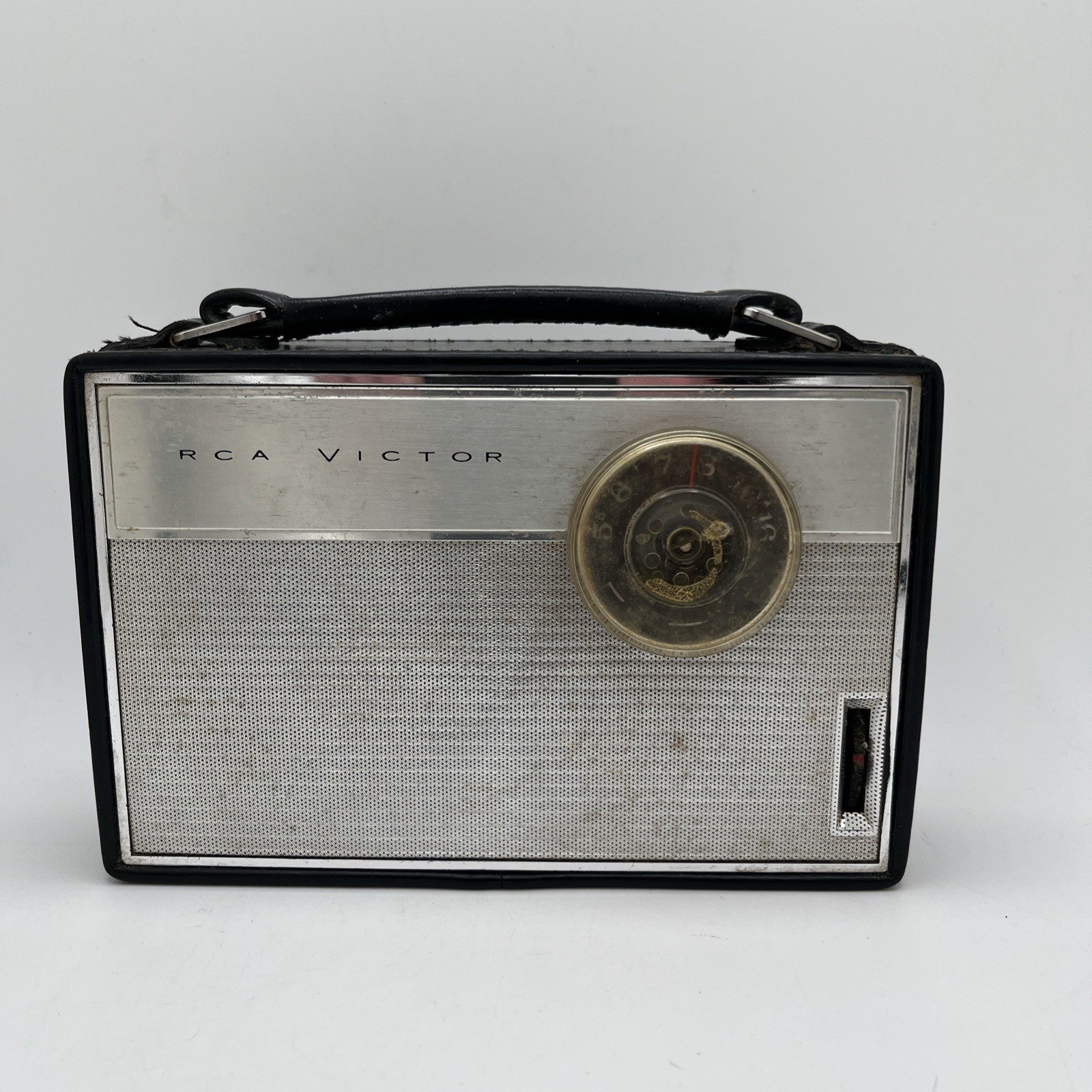RARE Vintage 1960’s RCA Victor Transistor Radio Portable 3RG-61G Retro MCM -READ