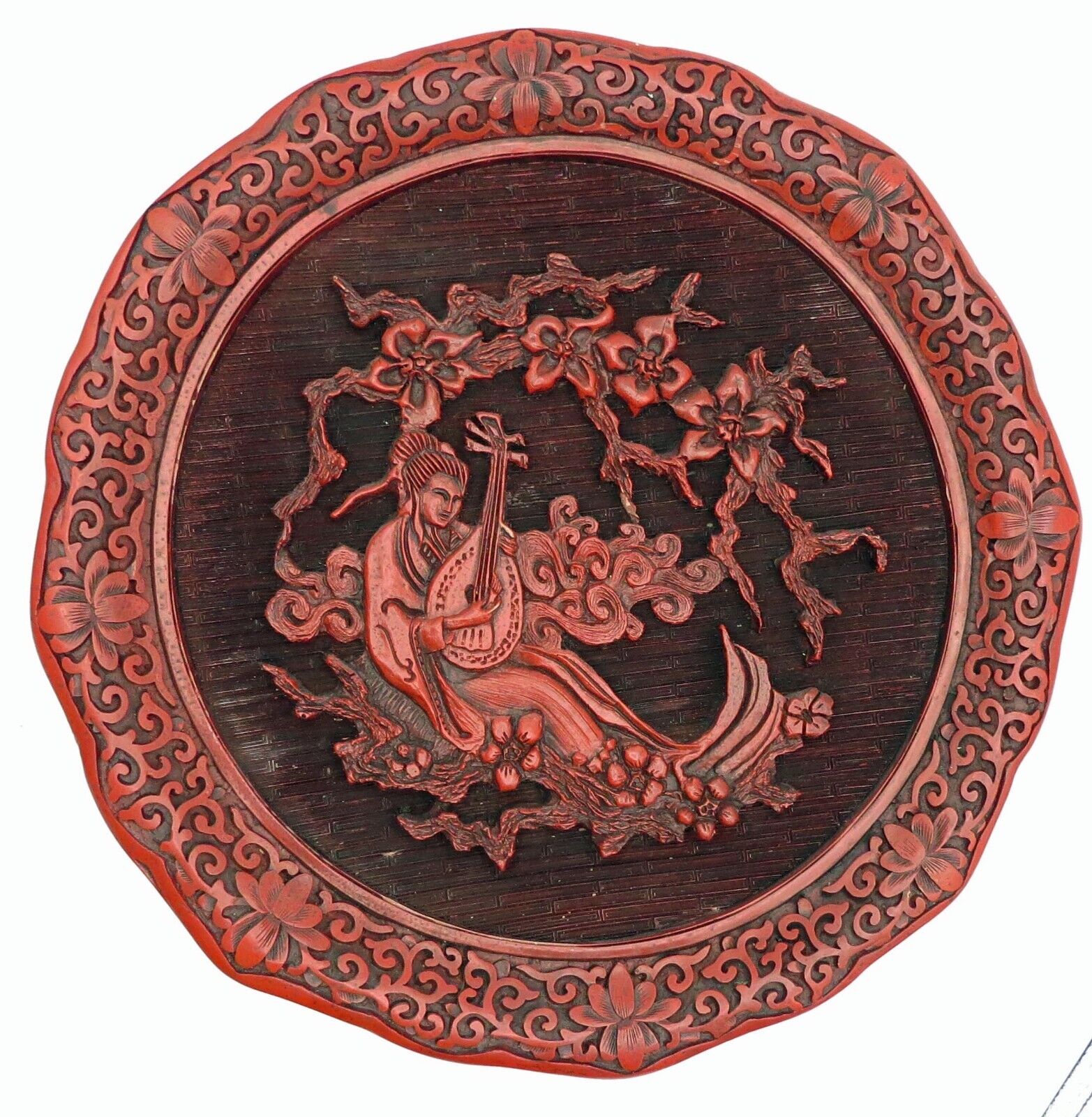 Five Perceptions of Weo Cho Plate Sense of Hearing Decorative Plate # 0681 Vtg