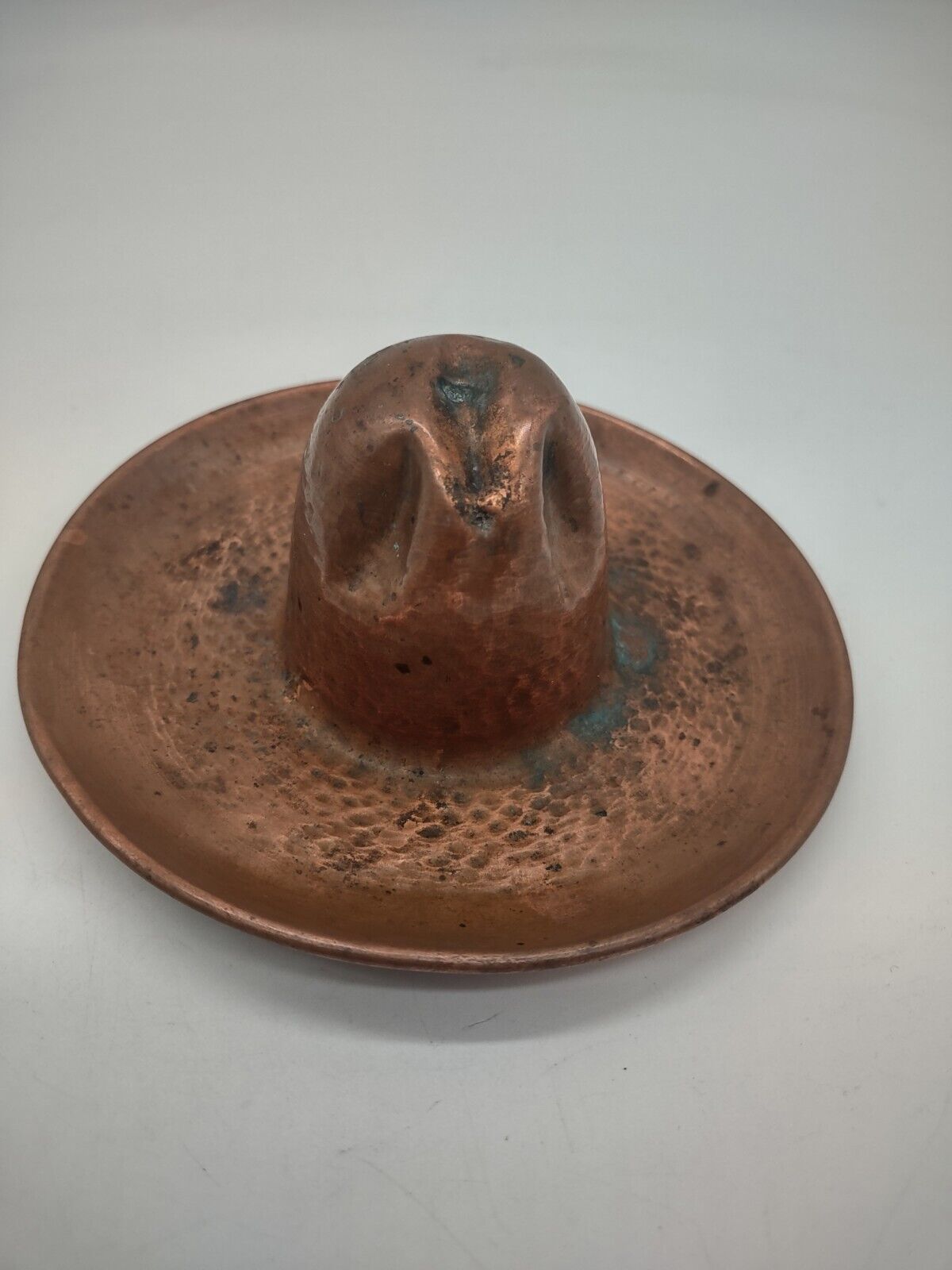Vintage 1958 Copper Cowboy Hat/Sombrero Ashtray/Trinket Tray