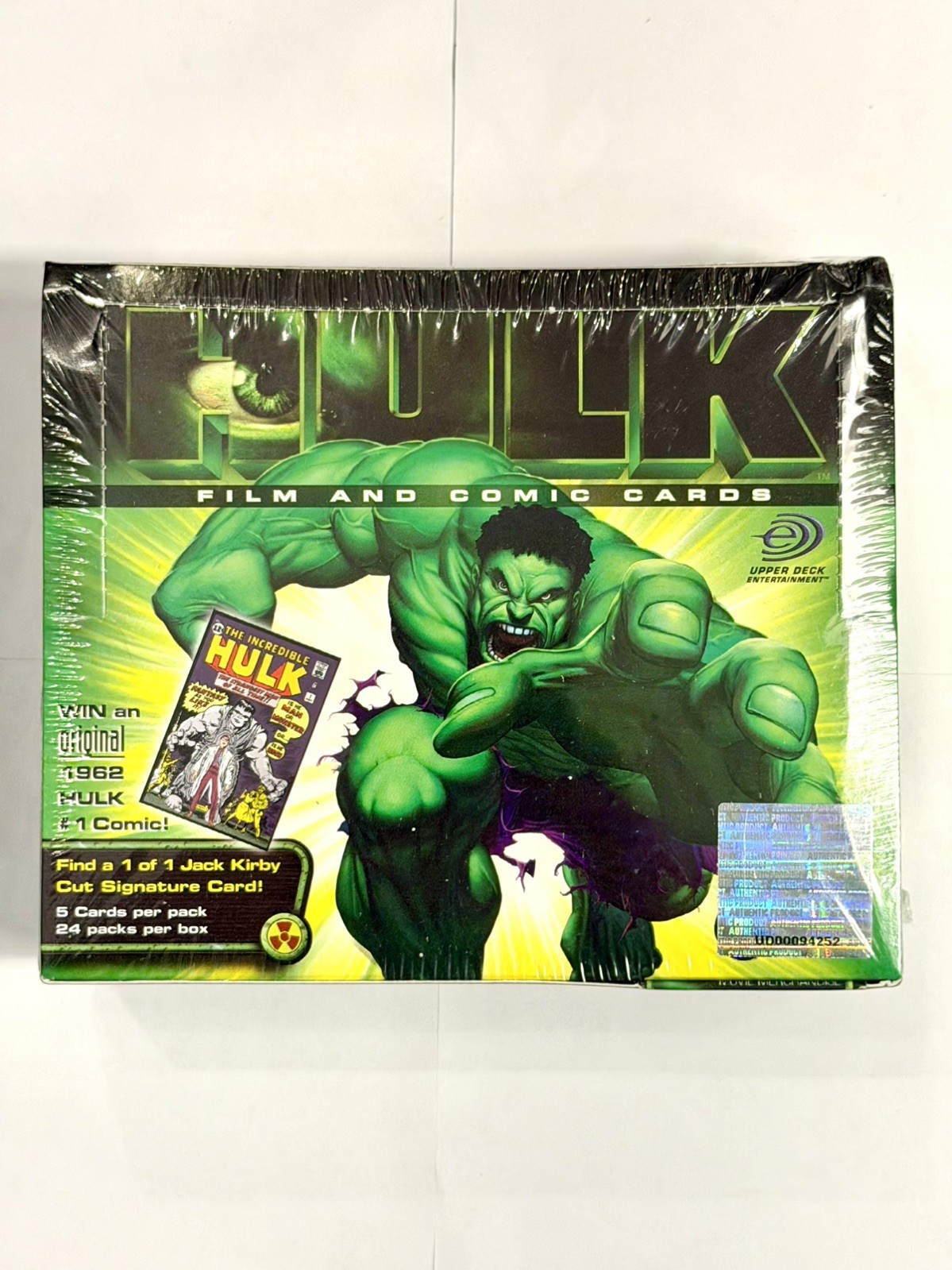 2003 Marvel Incredible Hulk Factory Sealed Trading Card Box 24 Packs Upper Deck 2003 Marvel Incredible Hulk Factory Sealed Trading Card Box 24 Packs Upper Deck