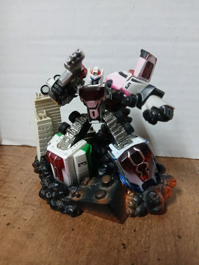 Power Rangers Strike Solid Dekaranger Robo PVC Diorama Figure Bandai Japan 2004