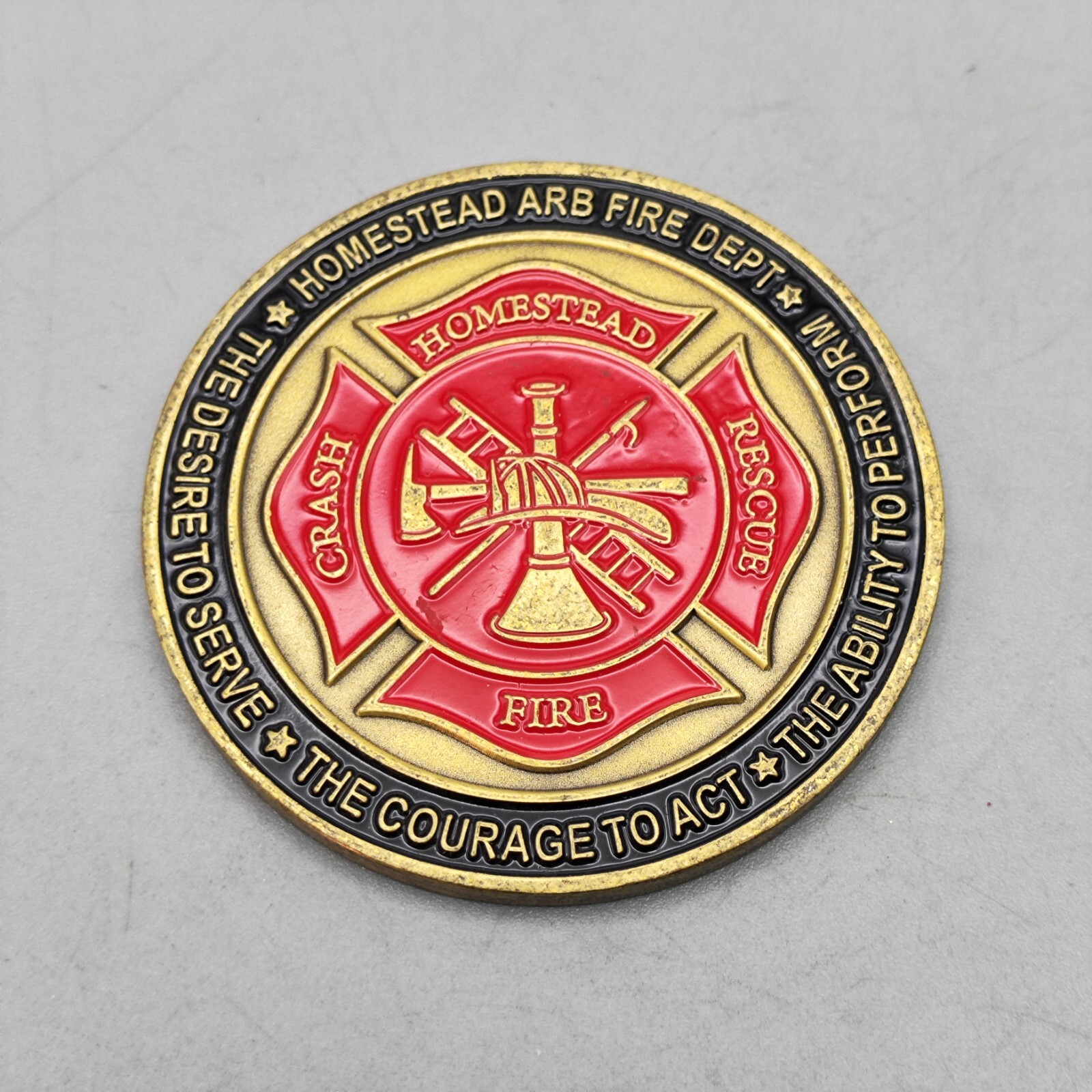 482nd Homestead Fire Departm Ent Challenge Coin