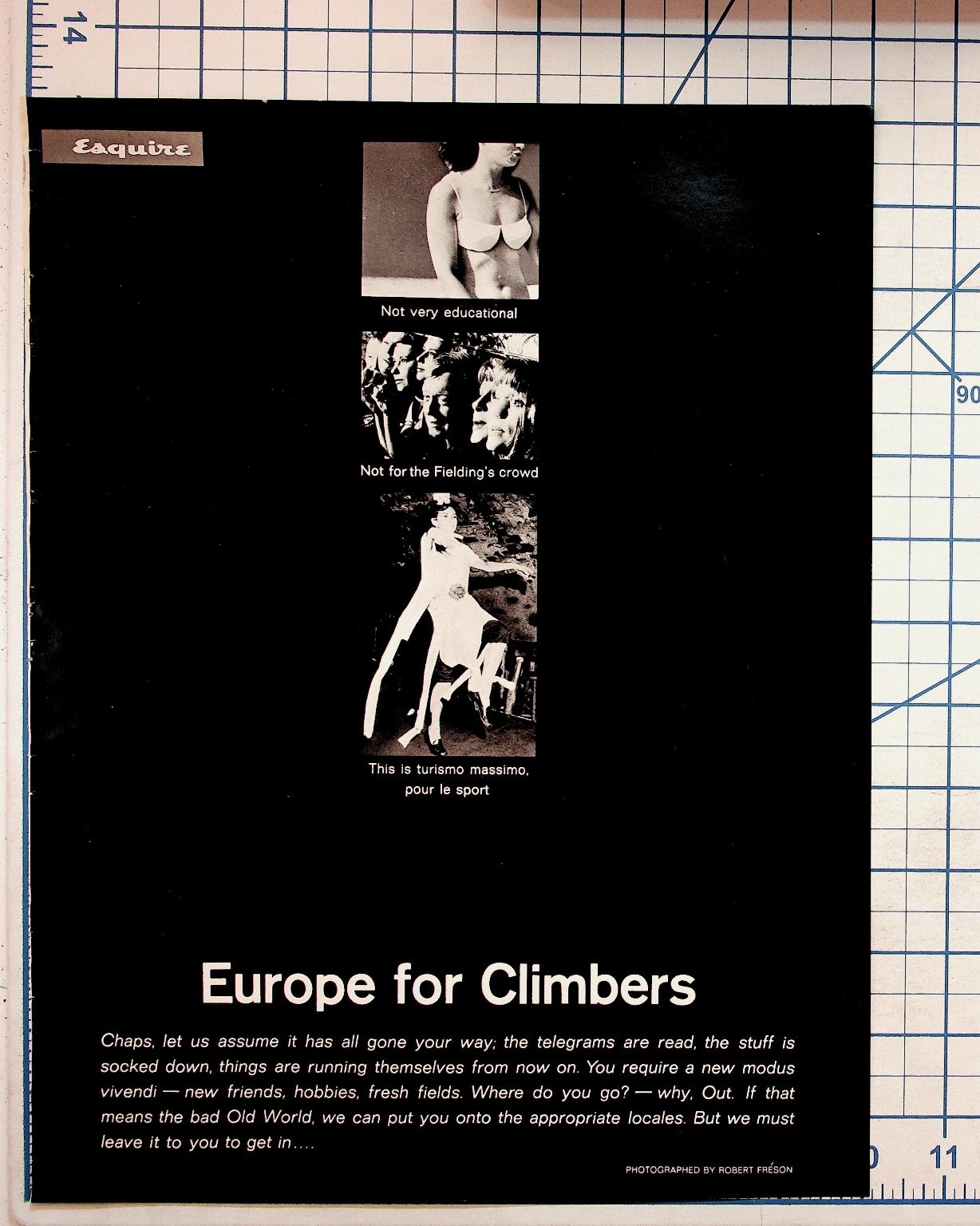 1964 Esquire Magazine Article Europe Travel Nightlife Ad Vintage Print 1964 Esquire Magazine Article Europe Travel Nightlife Ad Vintage Print