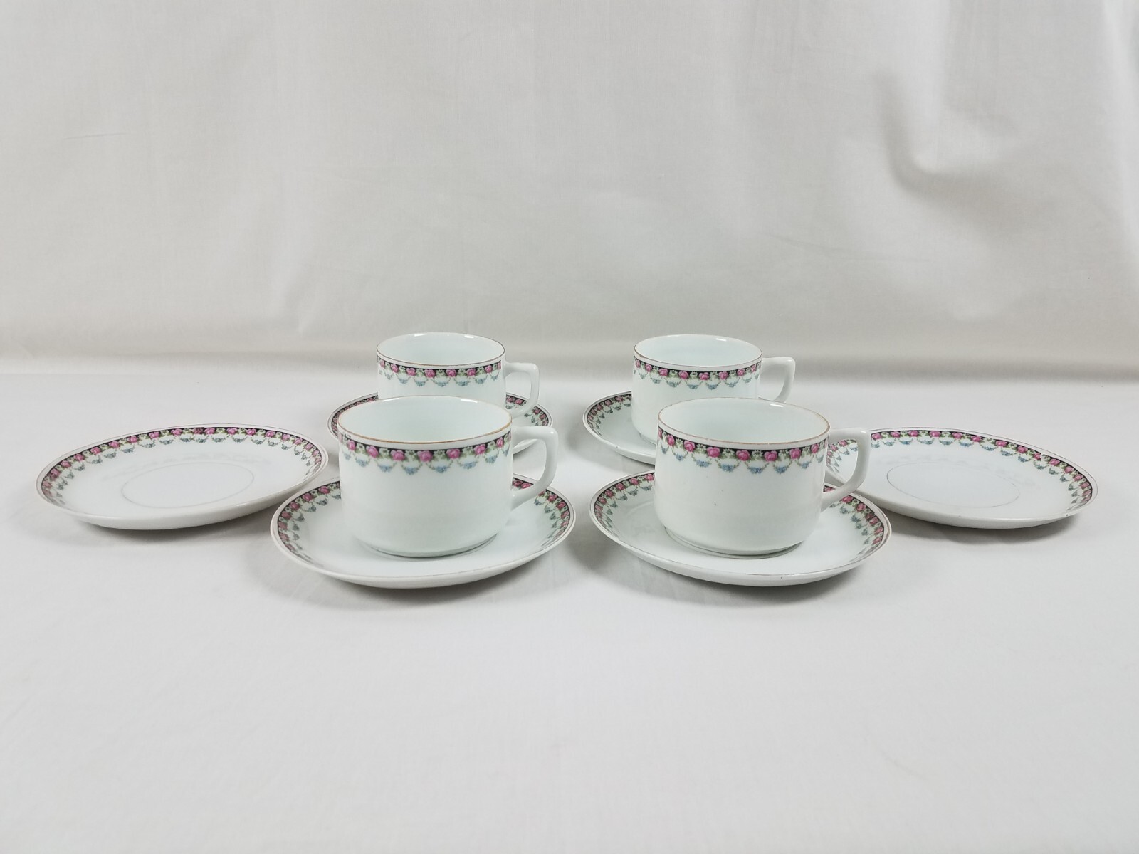 LOT Gorgeous Rudolf Wachter Bavaria Floral Germany Cups Saucers