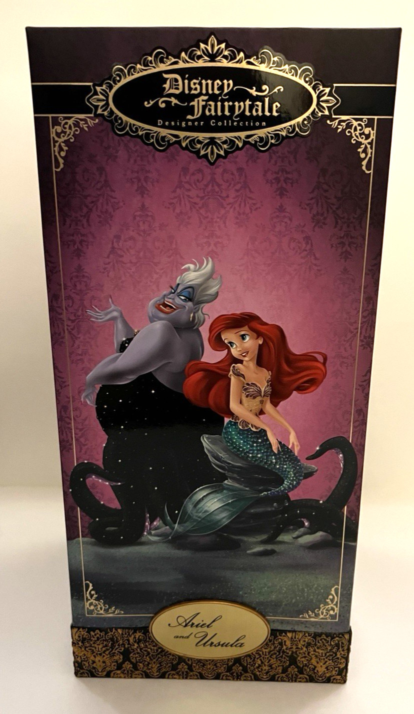 Disney Fairytale Designer Collection Ariel Ursula Little Mermaid Doll COA Disney Fairytale Designer Collection Ariel Ursula Little Mermaid Doll COA