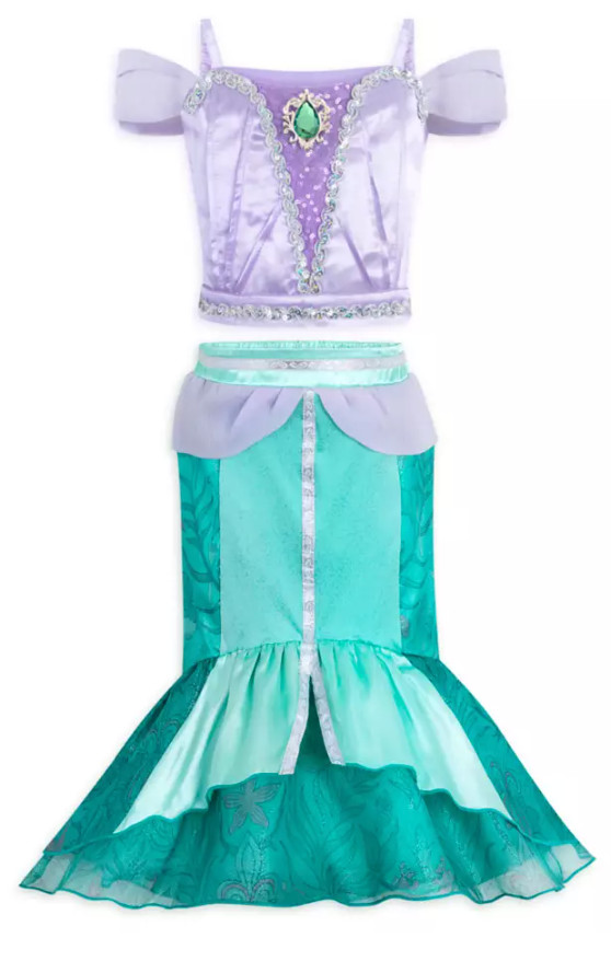 NEW Disney Store Princess Ariel The Little Mermaid Costume Dress 5/6 NWT $55.