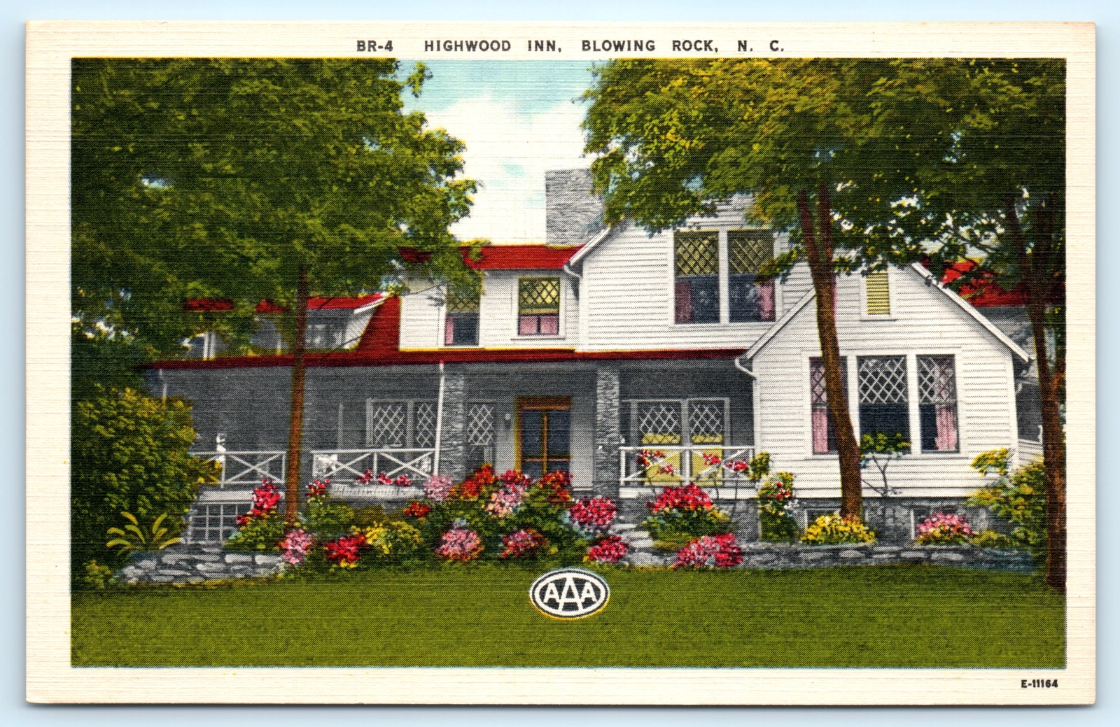 Postcard: HIGHWOOD INN, BLOWING ROCK, N. C. AAA 3
