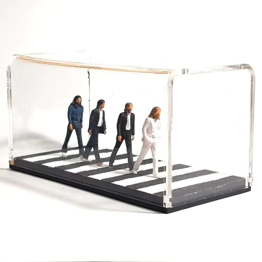 Figure The Beatles Abbey Road skala 1:64 Diorama Music Handmade