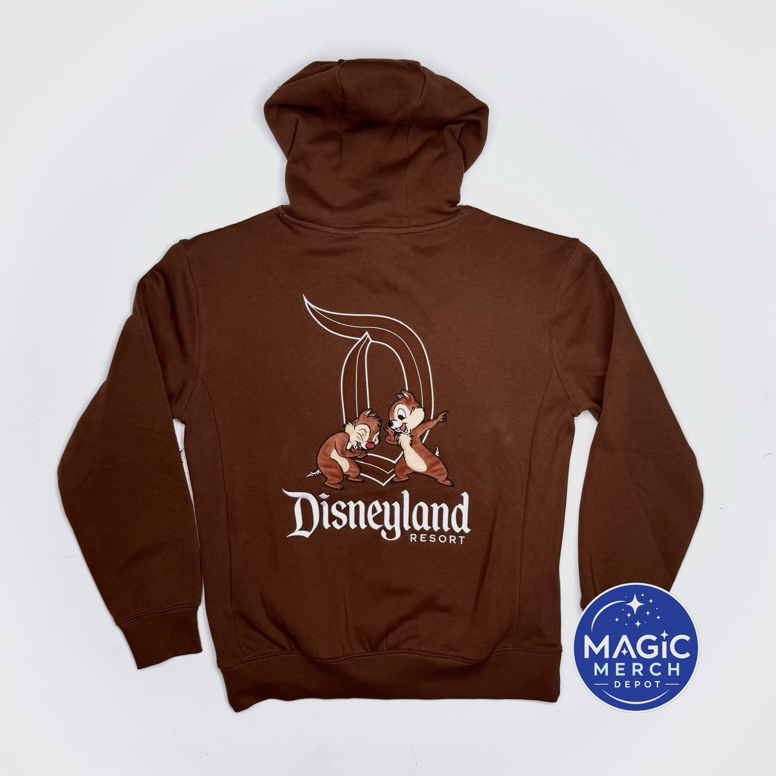 NWT 2026 Disney Parks Classic D Chip & Dale Brown Pullover Hoodie ALL SIZES NWT 2026 Disney Parks Classic D Chip & Dale Brown Pullover Hoodie ALL SIZES