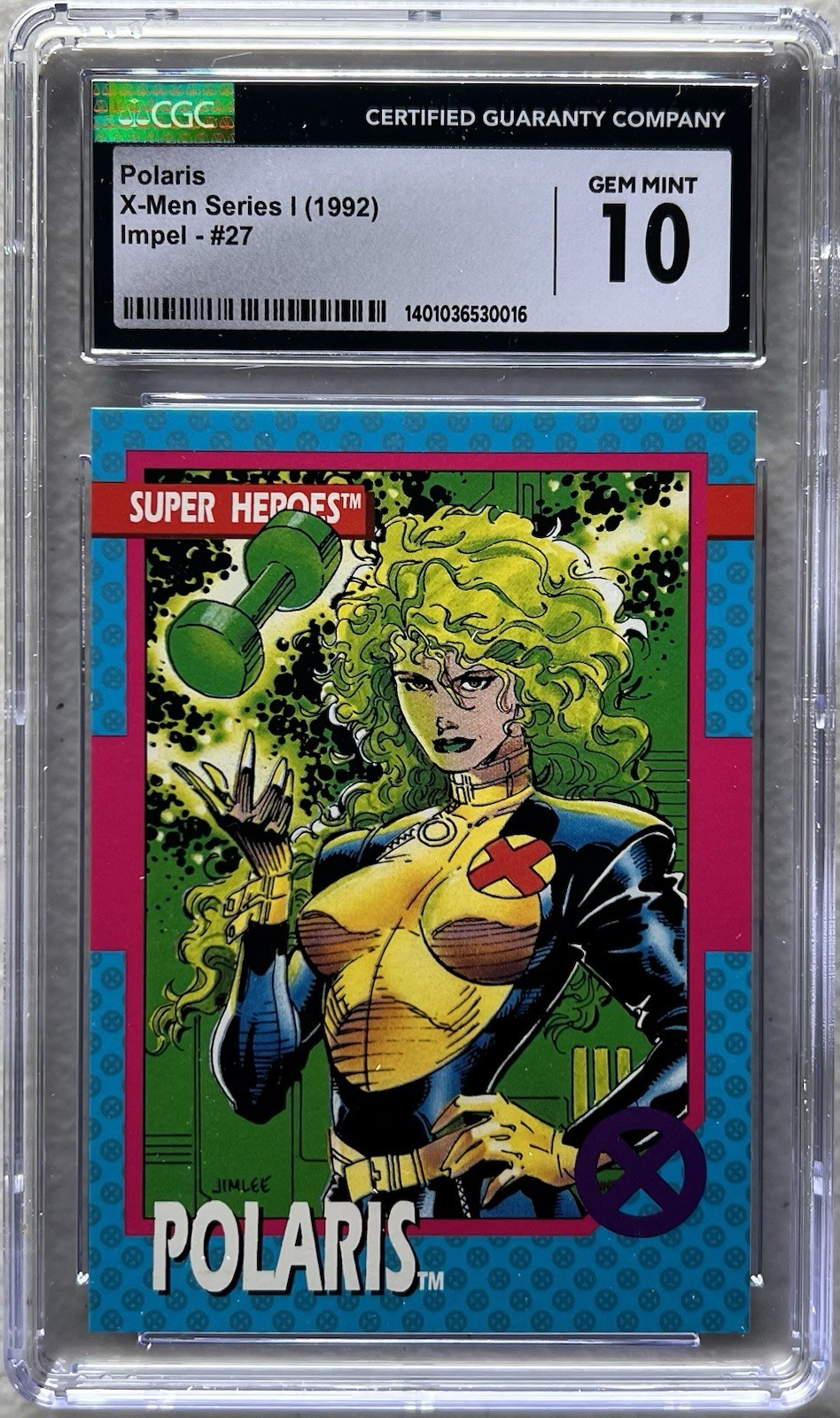 1992 X-Men Series 1 #27 Polaris CGC 10 Gem Mint Impel Jim Lee Art