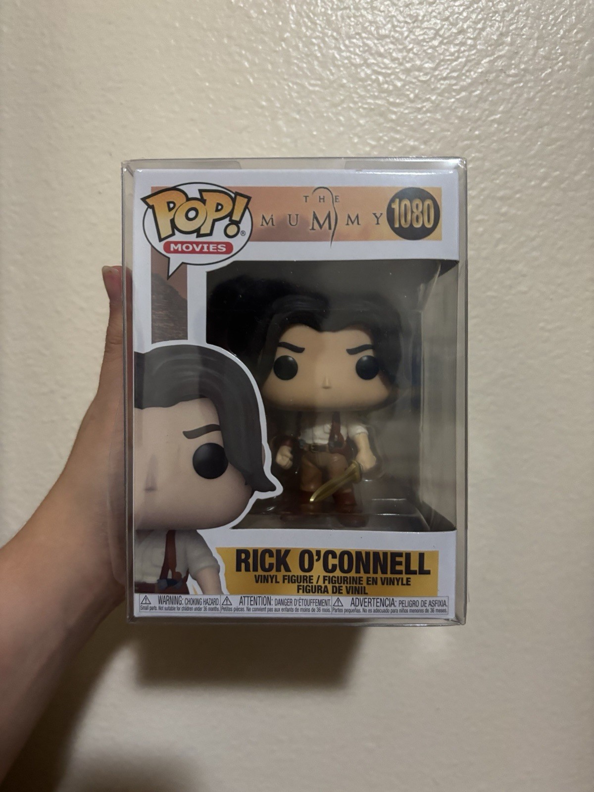 Funko Pop Movies The Mummy Rick O'Connell #1080 MINT w/Plastic Protector