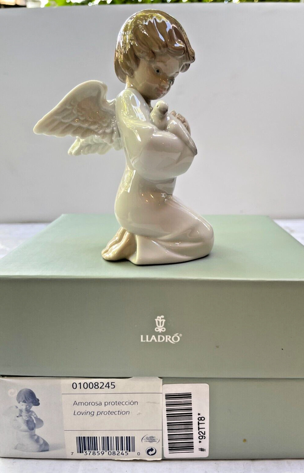 LLADRO #8245 Loving Protection With Dove Original Box And Packaging. Utopia