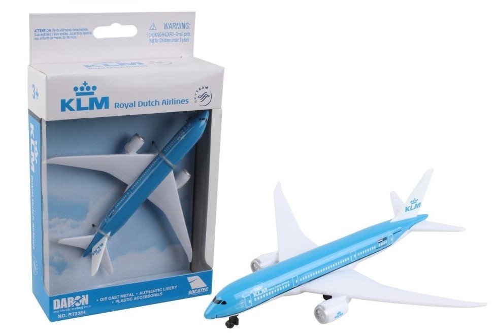 Daron KLM Royal Dutch Airlines Boeing 787 Toy Plane New
