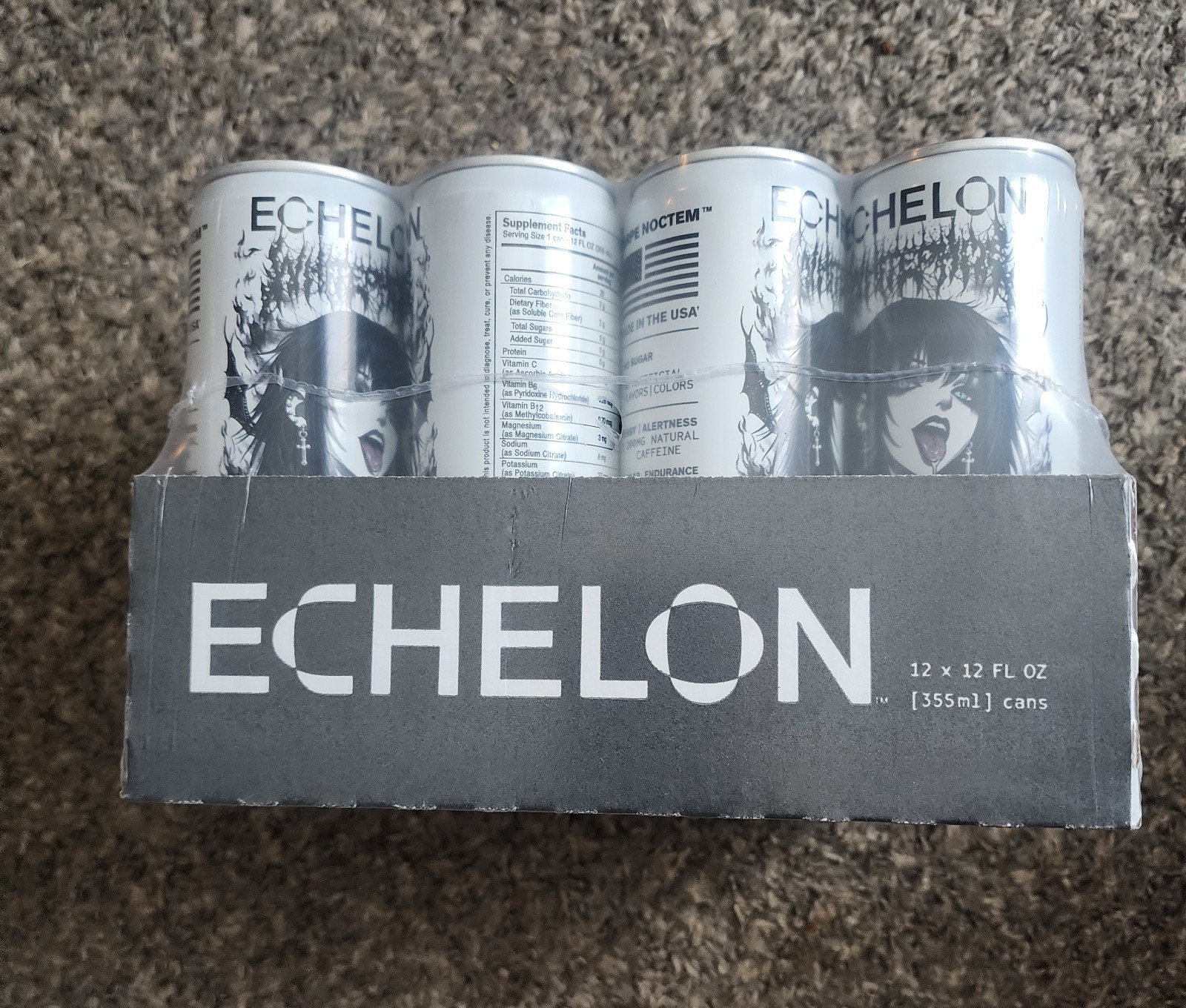 (On hand)Echelon Goth Girl Spit Energy Drink 1 Can full -*Last Restock Ever.