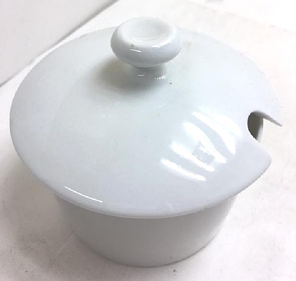 A. Vignaud Limoges France Small Sugar Container w/Lid (NO SPOON INCLUDED)