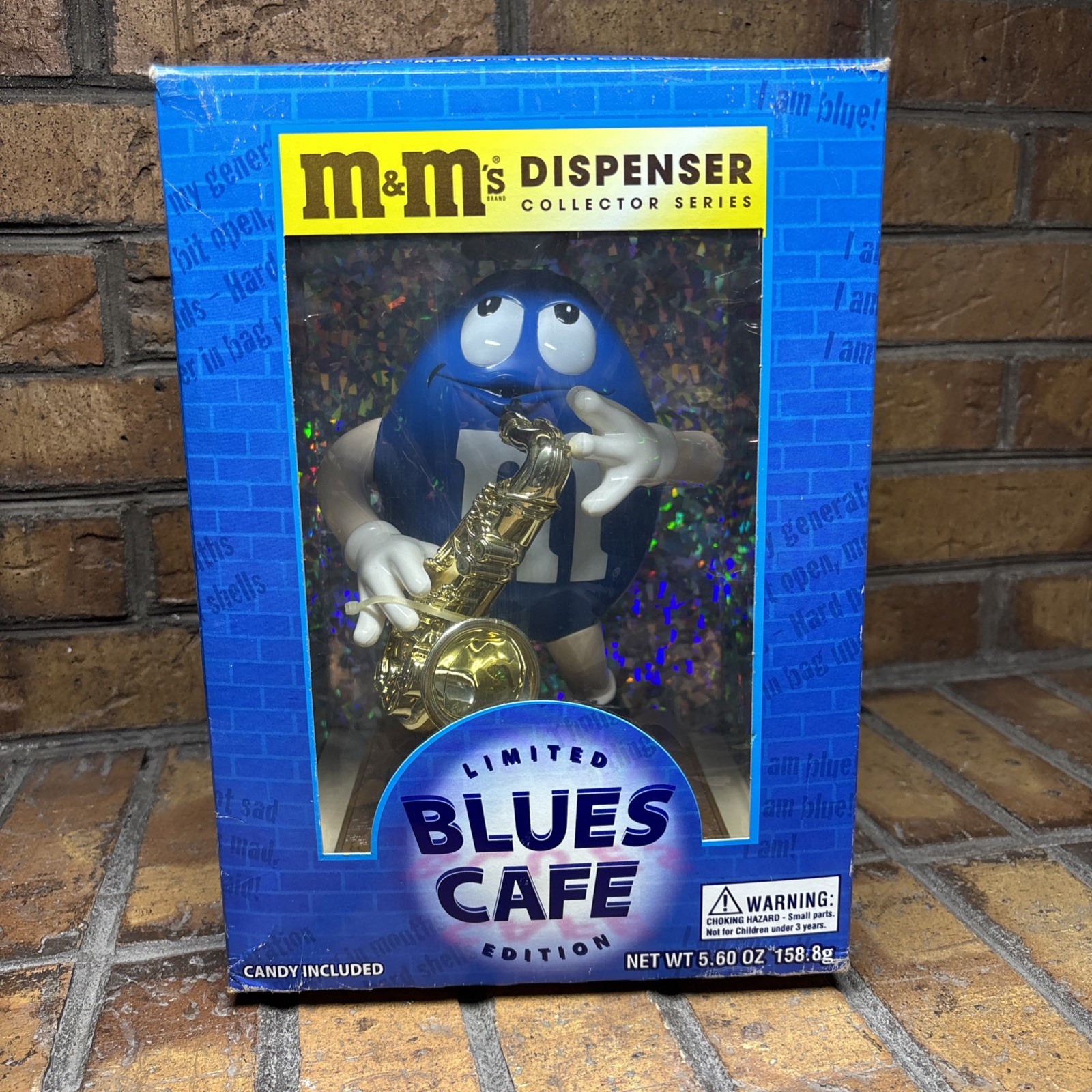 VTG ✅ M&M\'s Candy Blues Cafe Limited Edition Dispenser Collectors Series ✅ CIB
