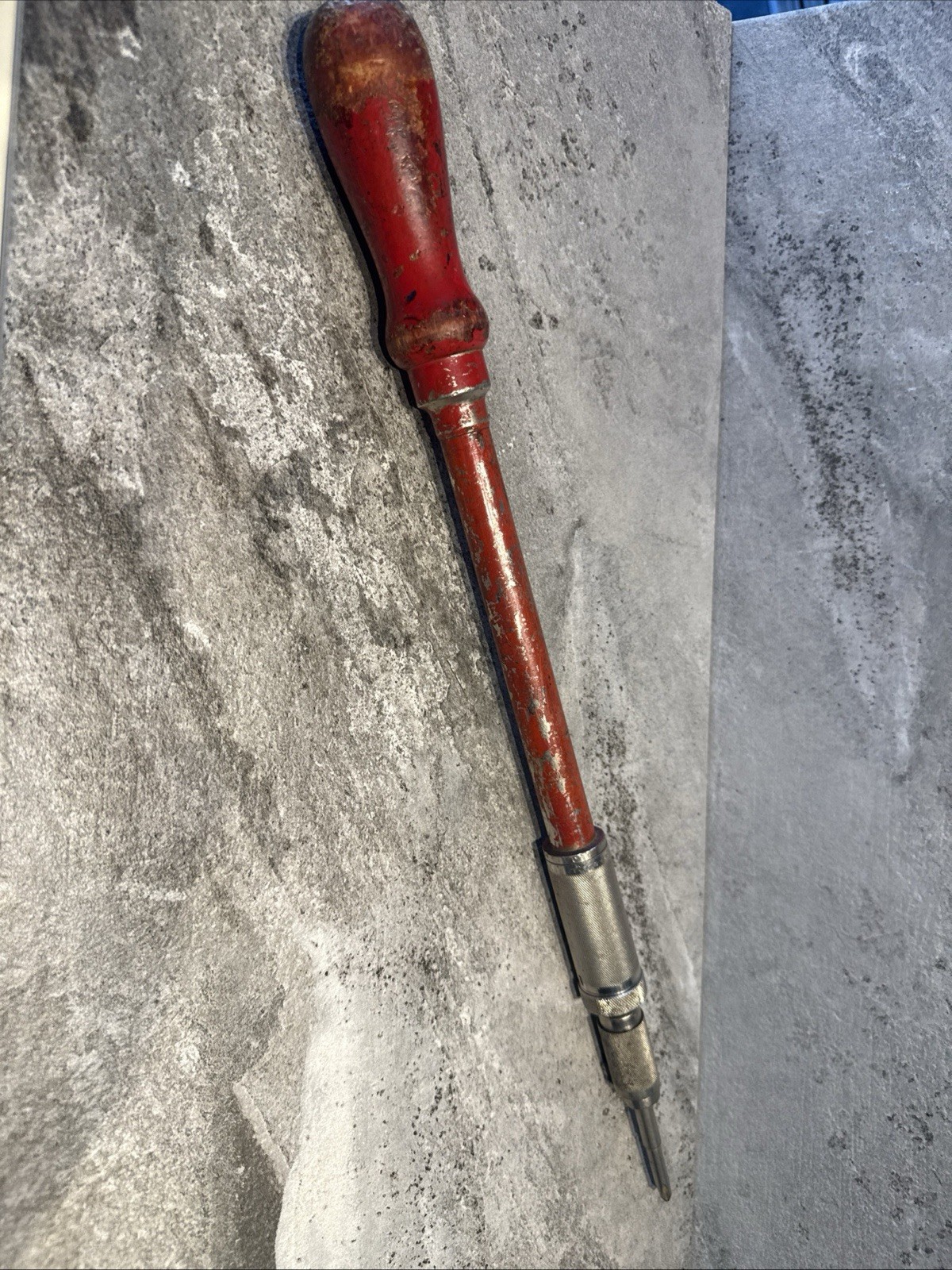 VINTAGE MILLERS FALLS RATCHETING SCREWDRIVER W/1 BIT USA VINTAGE MILLERS FALLS RATCHETING SCREWDRIVER W/1 BIT USA