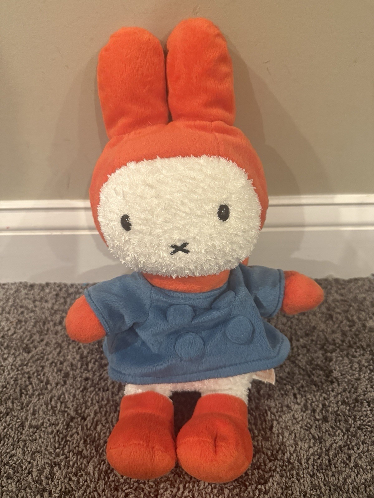 Vintage Dick Beuna Miffy In The Snow 15” Sekiguchi Snow Day Plush-RARE
